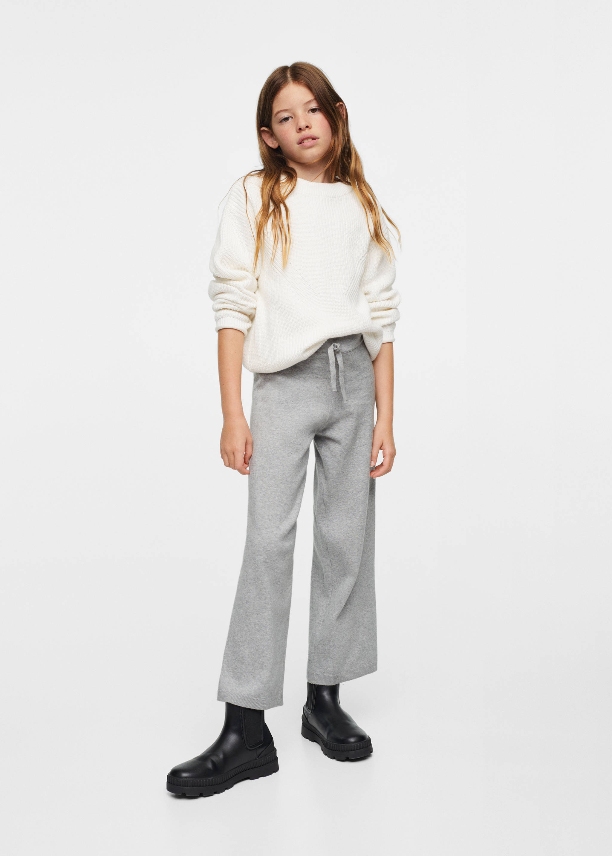 Knitted culotte trousers - General plane