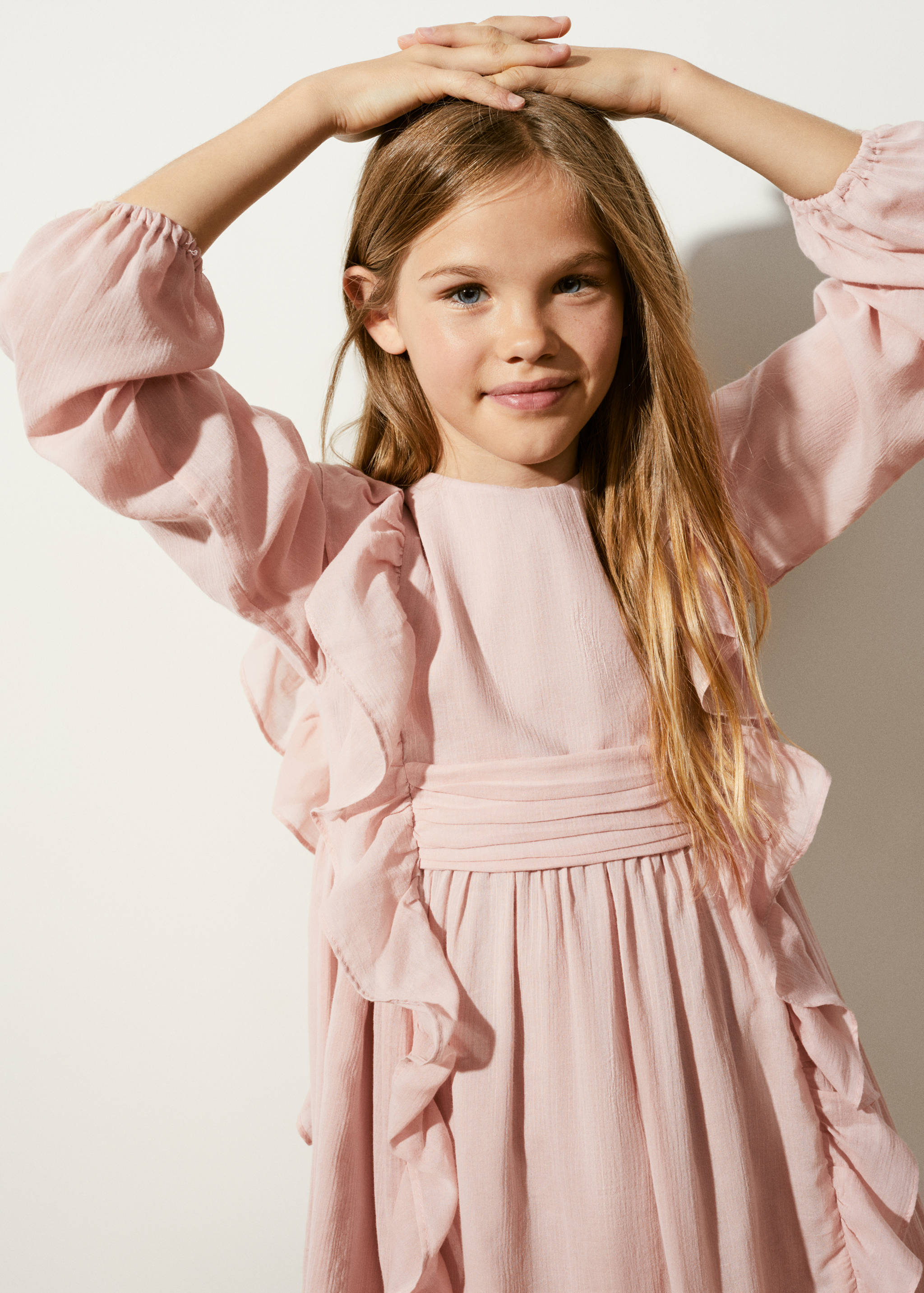 Frill cotton dress - Details of the article 1