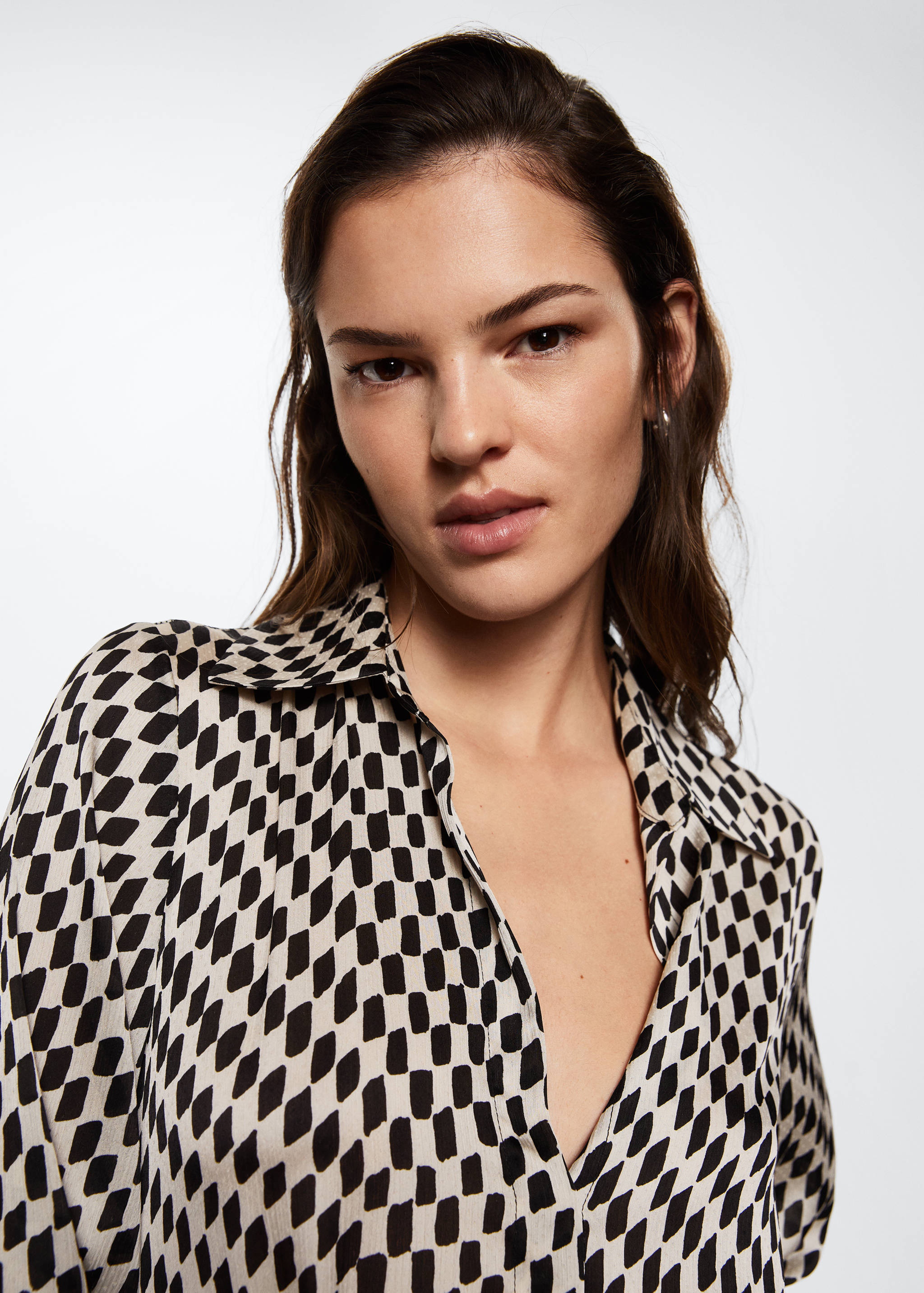 Rhombus pattern dress - Details of the article 1