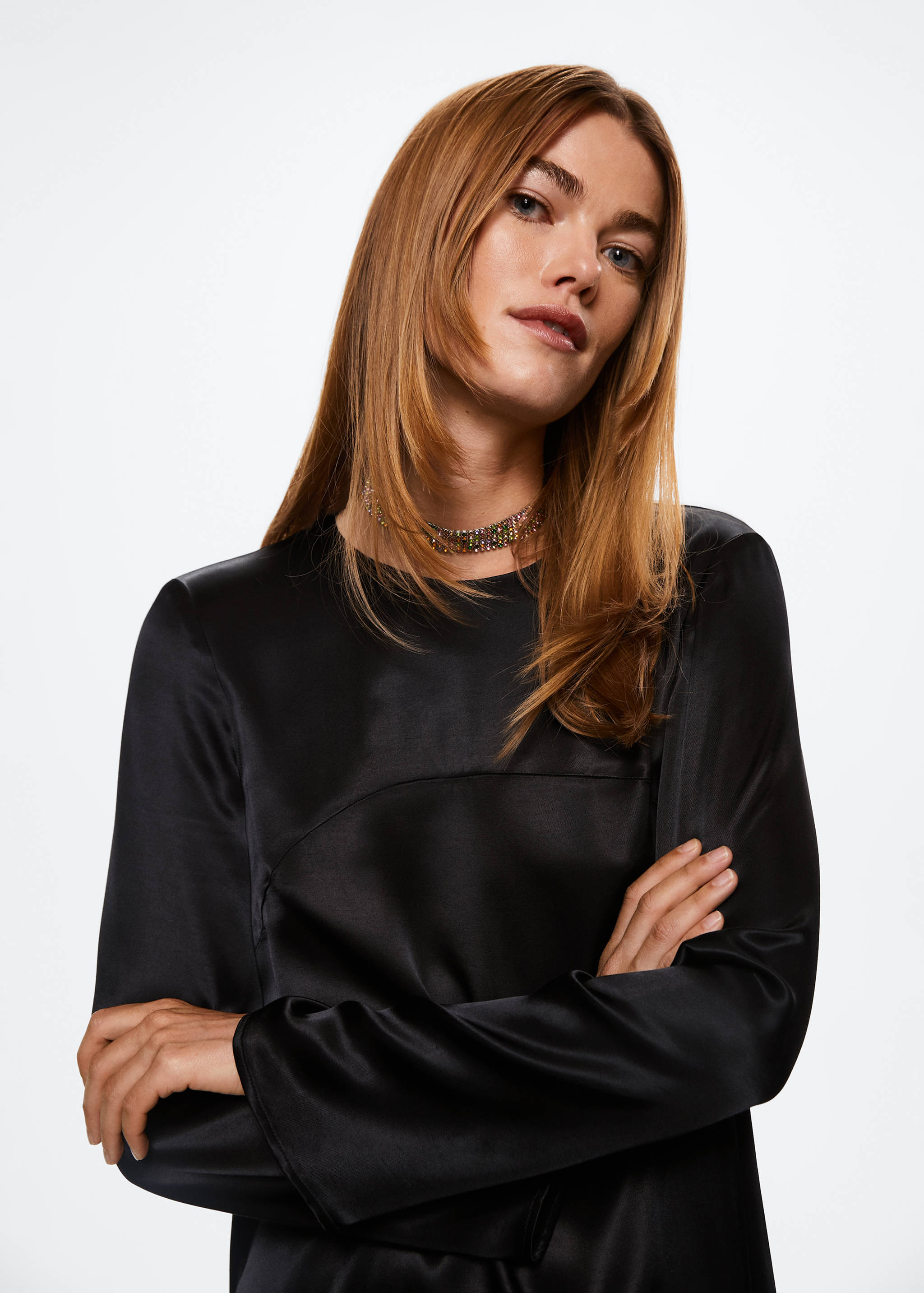 Rochie satinată - Detaliu al articolului 1