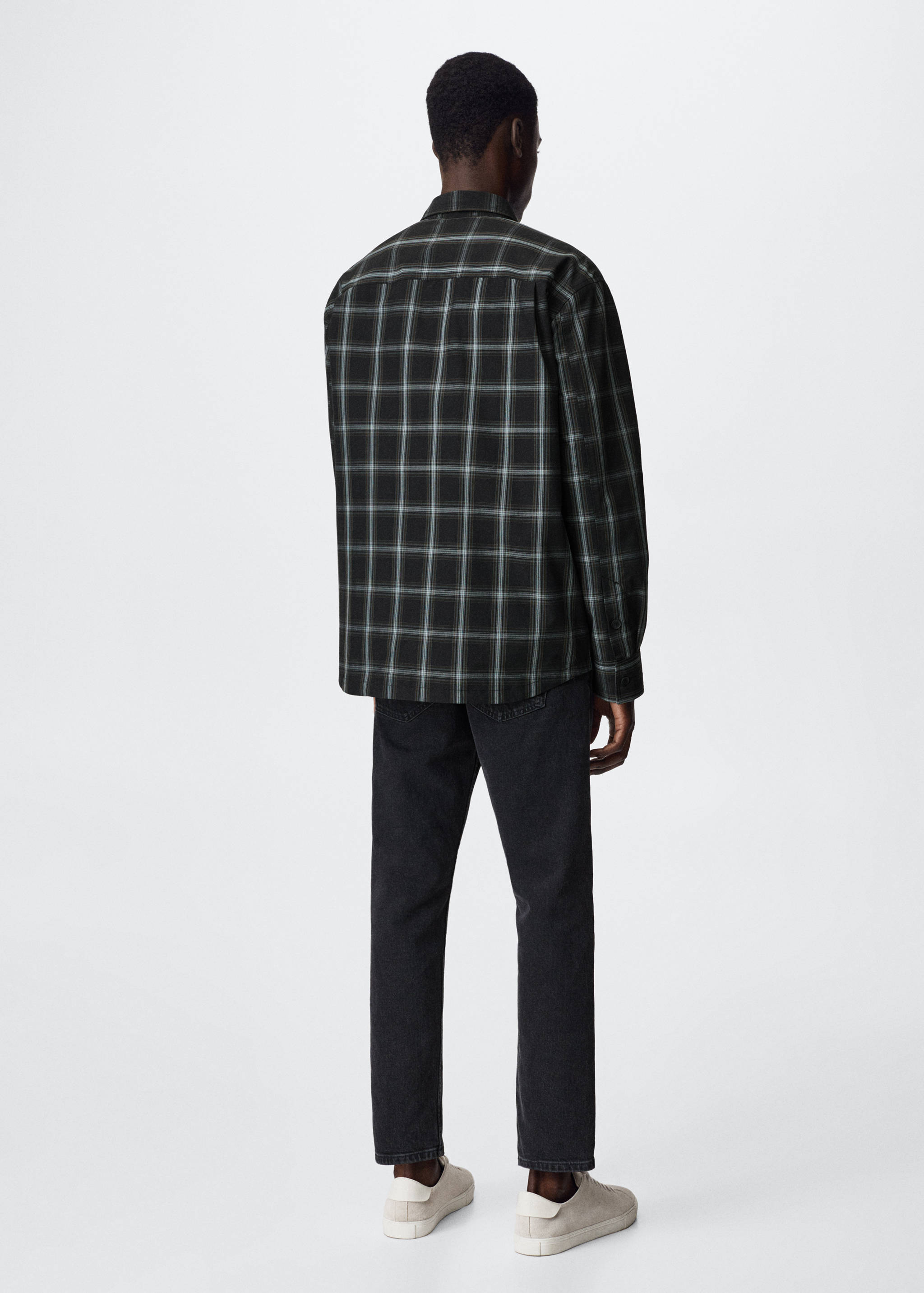 Πουκάμισο overshirt καρό τσέπες - Πίσω όψη προϊόντος