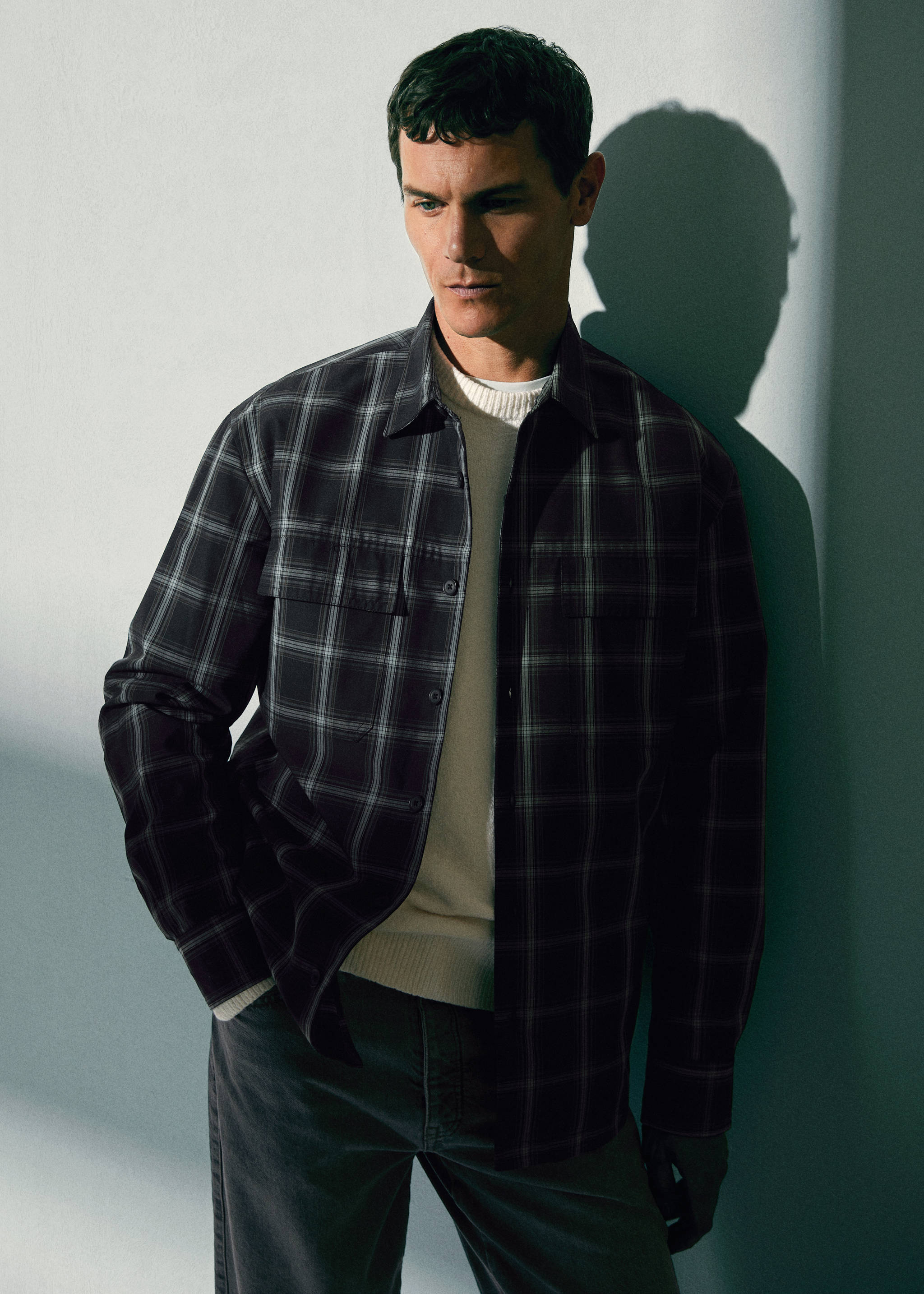 Πουκάμισο overshirt καρό τσέπες - Λεπτομέρεια του προϊόντος 5