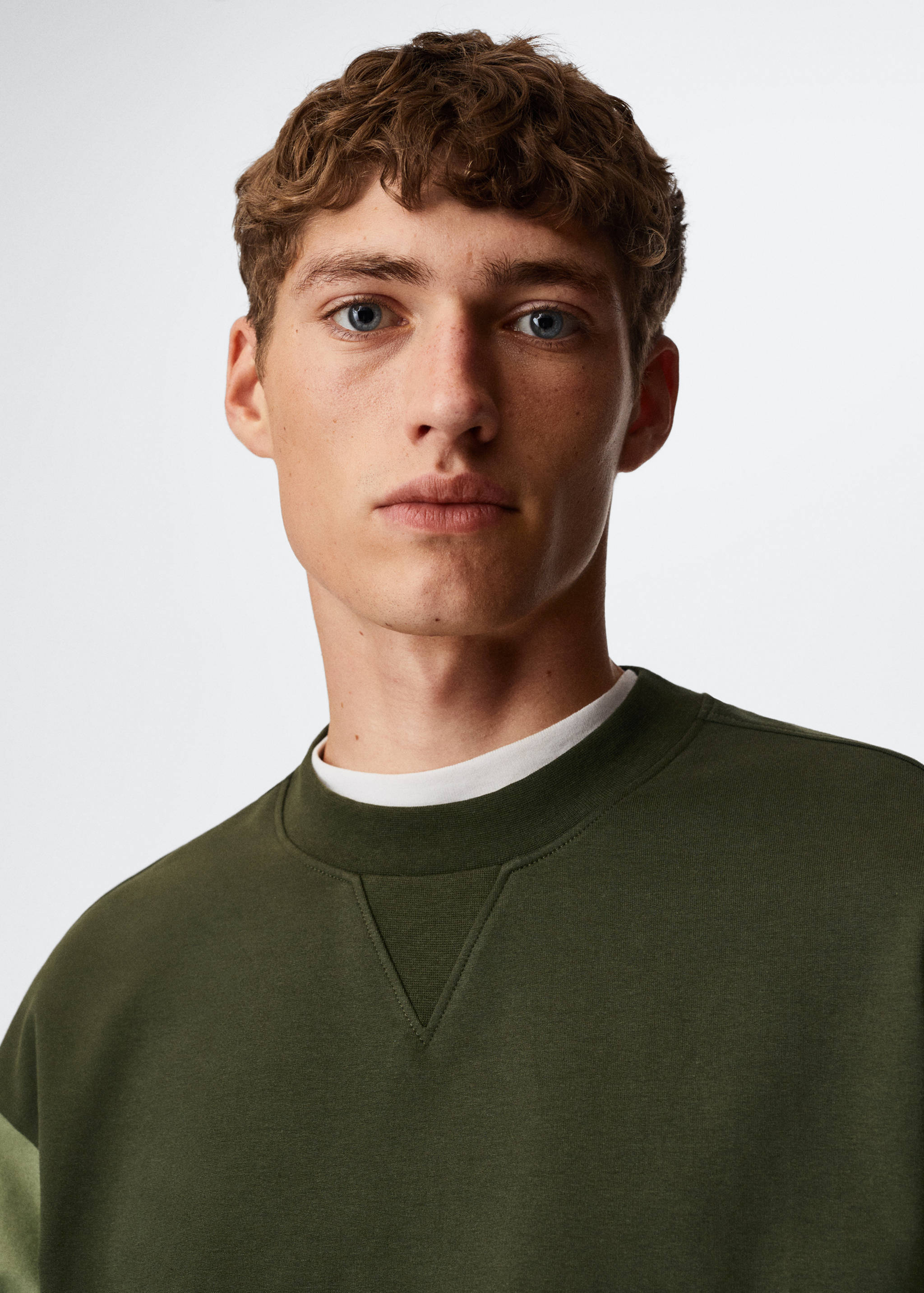 Sudadera algodón contraste - Detalle del artículo 1