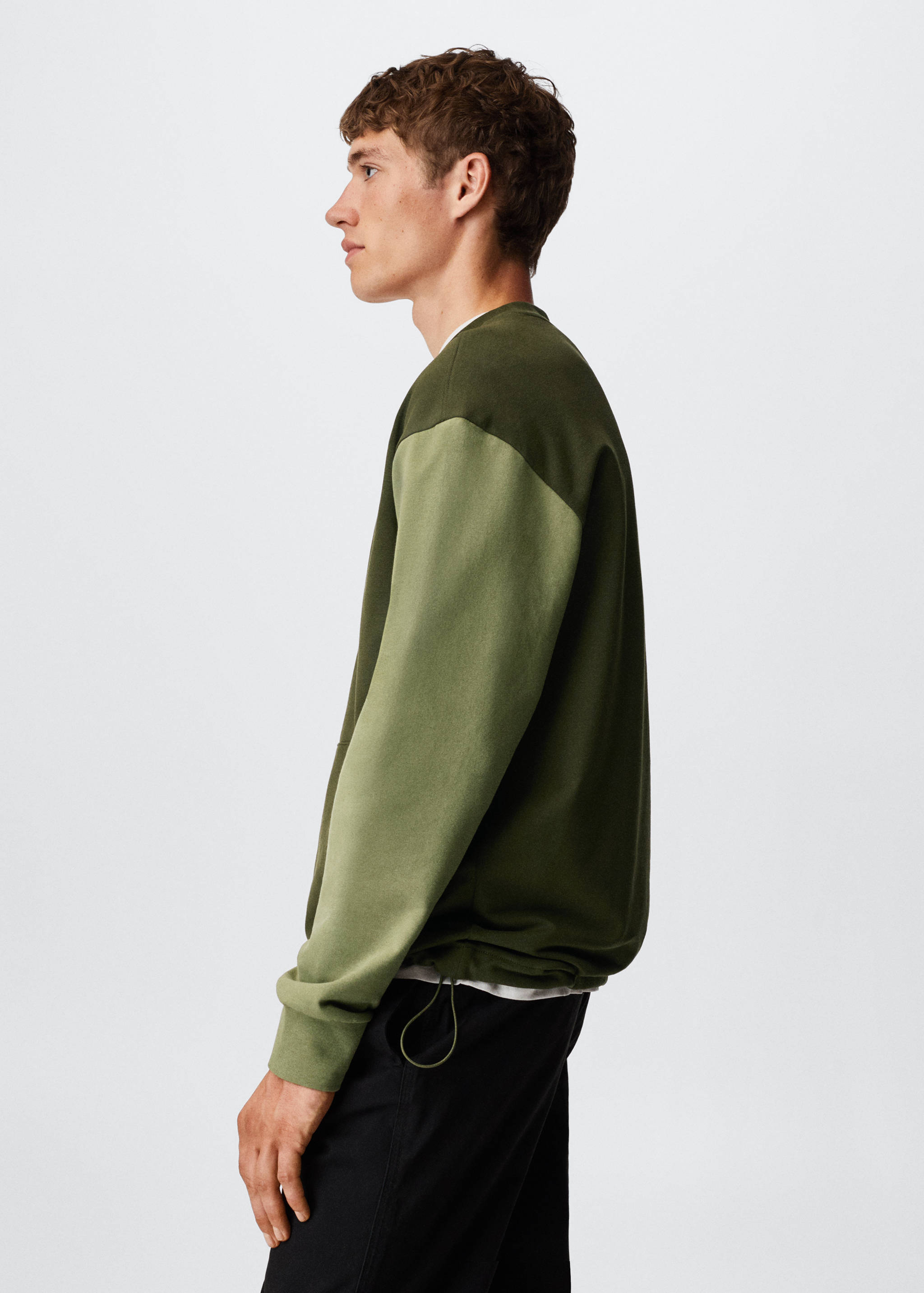 Sudadera algodón contraste - Detalle del artículo 2