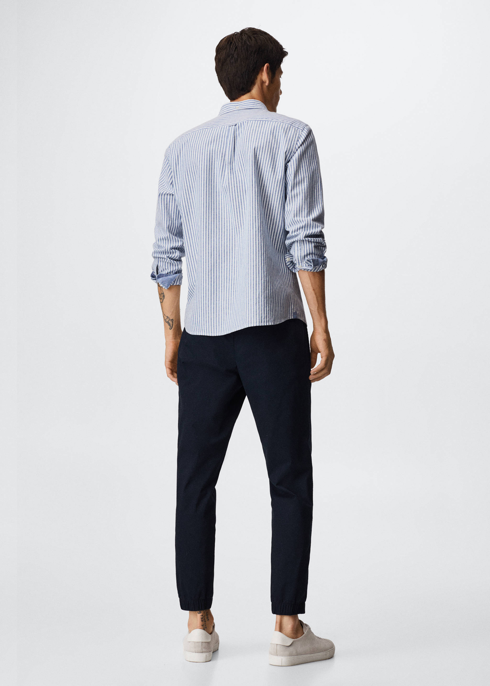 Chemise regular-fit coton rayures - Verso de l’article