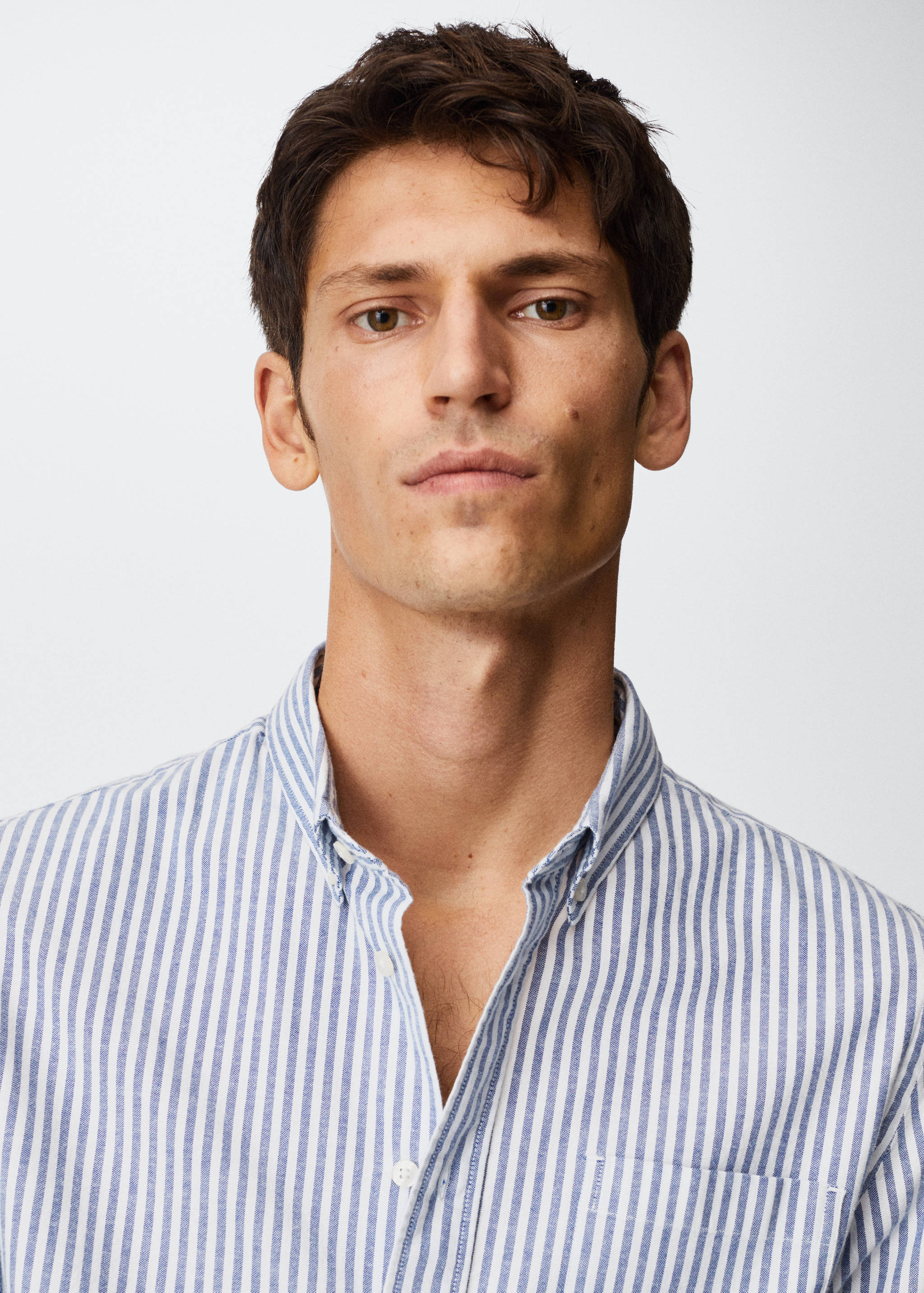 Chemise regular-fit coton rayures - Détail de l'article 1