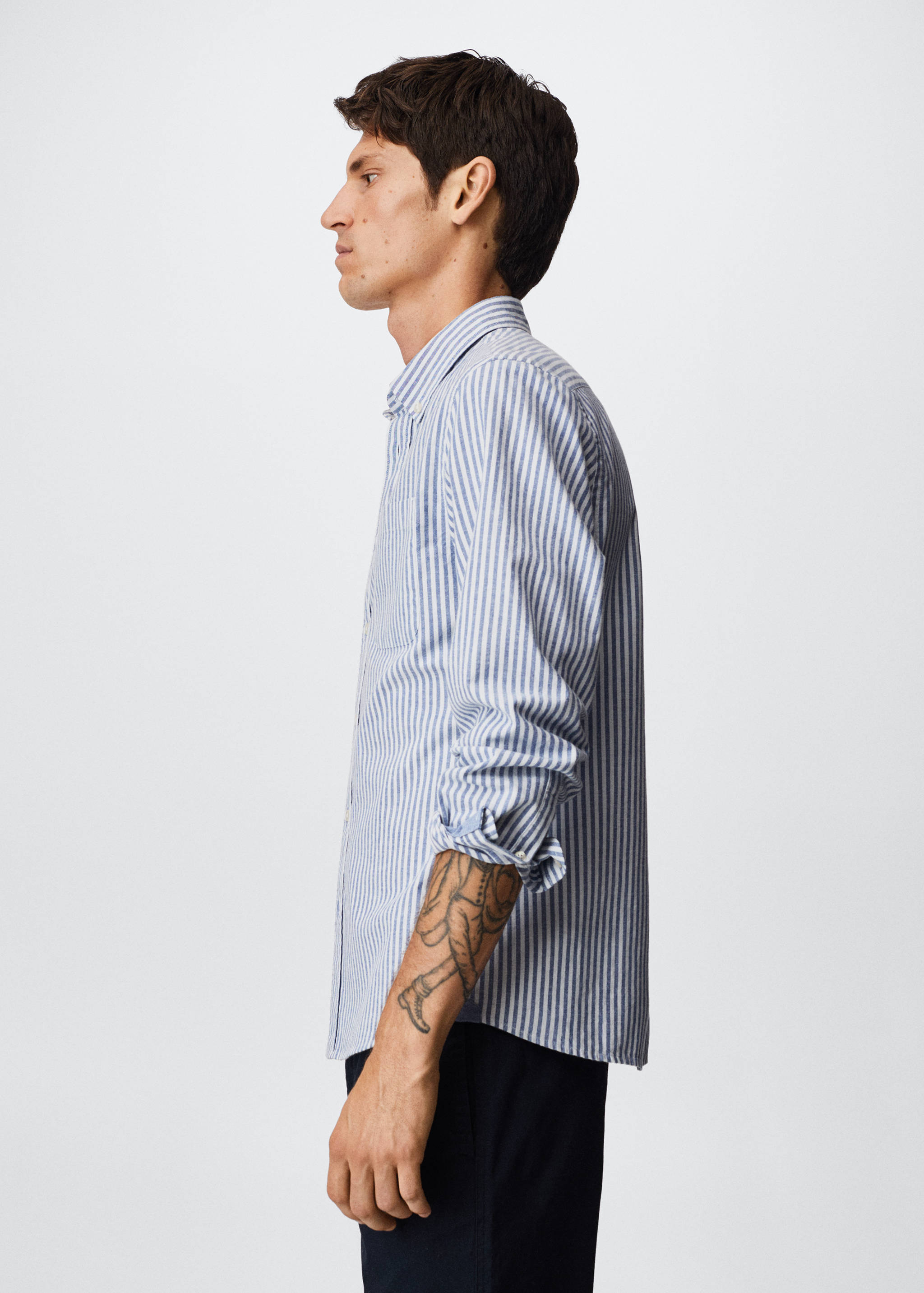 Chemise regular-fit coton rayures - Détail de l'article 2
