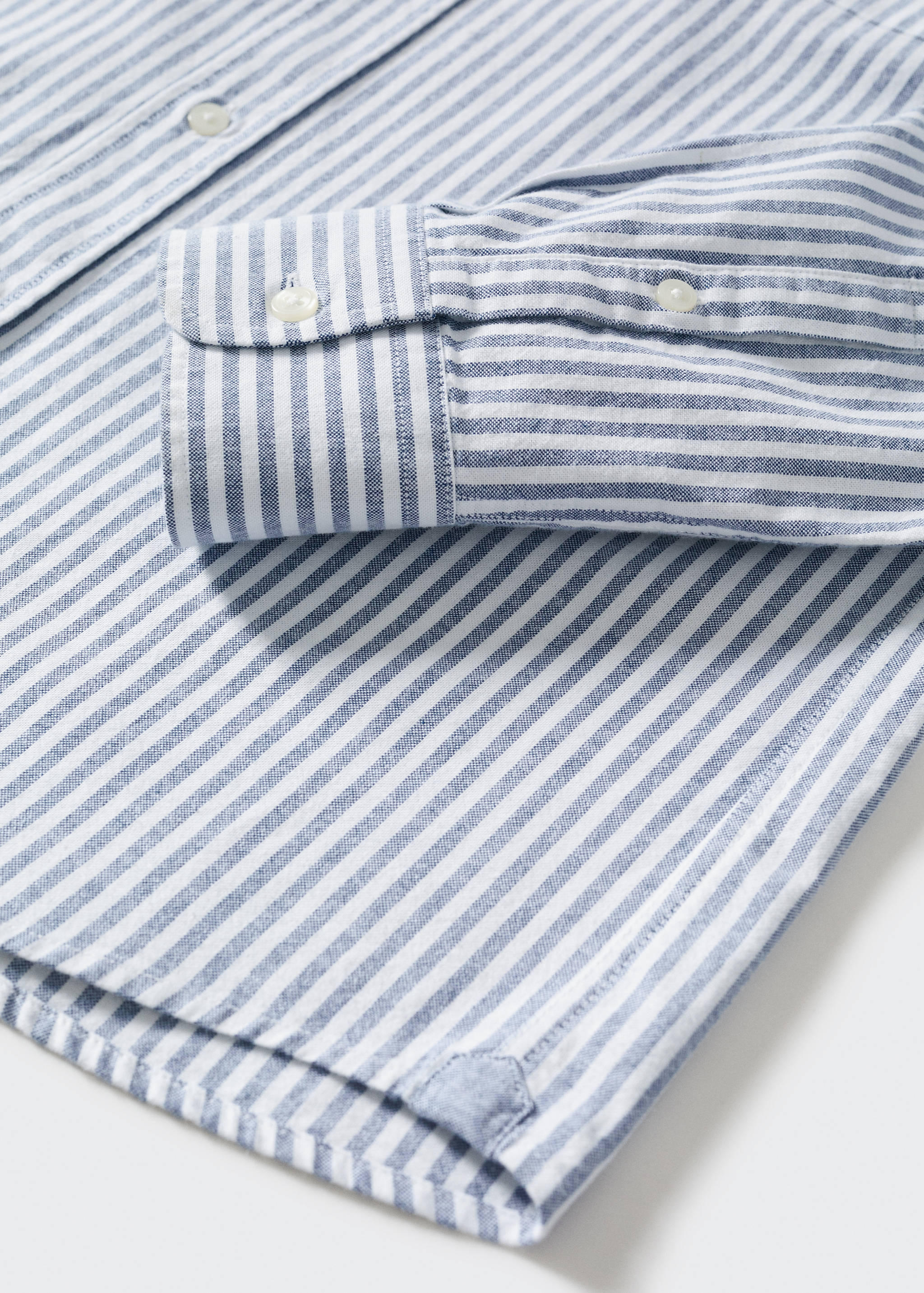 Chemise regular-fit coton rayures - Détail de l'article 8