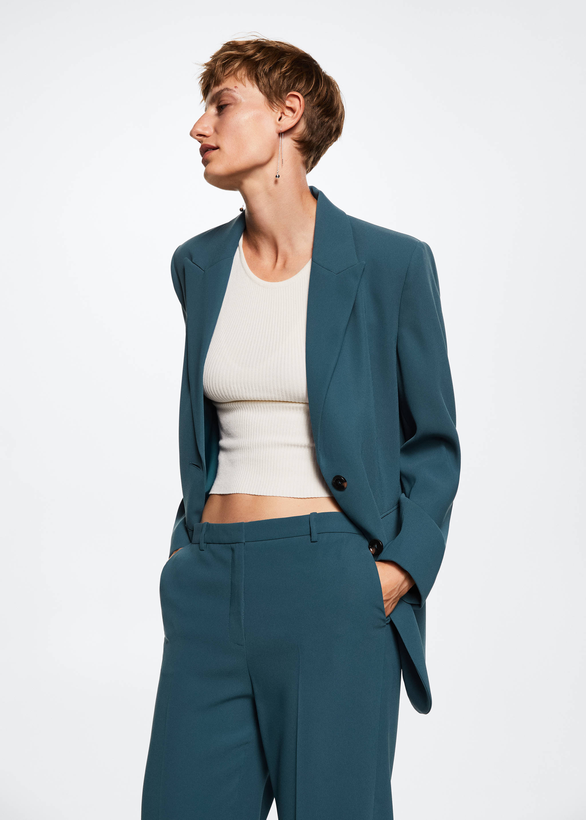Pantalons rectes vestir - Detall de l'article 1