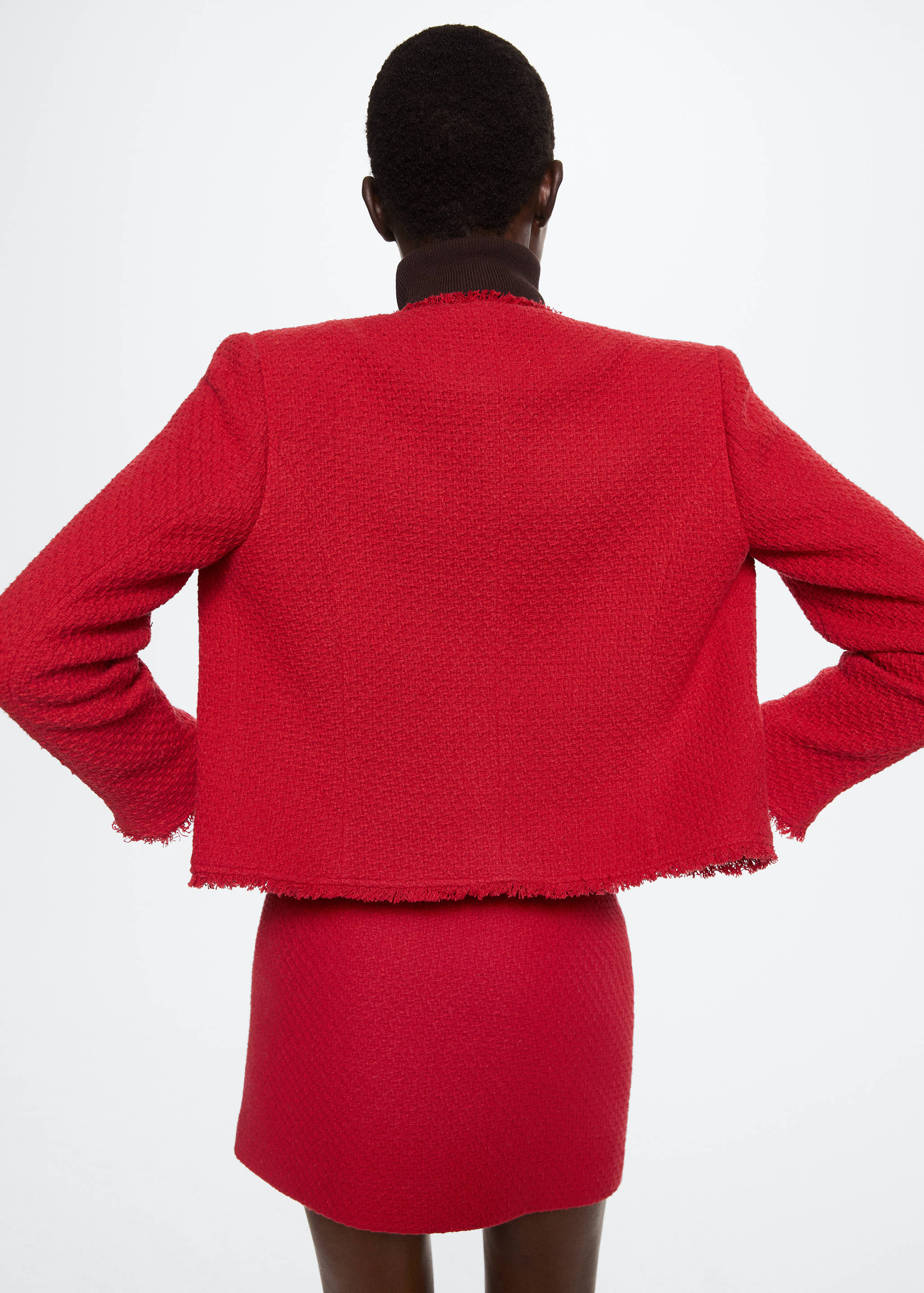 Veste en tweed à poches - Verso de l’article