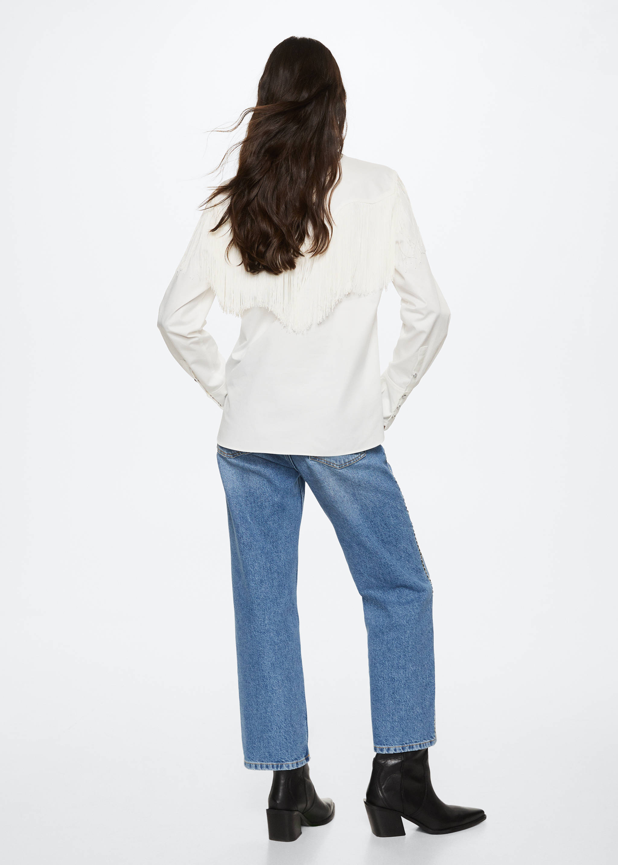 Fringes detail shirt - Reverse of the article