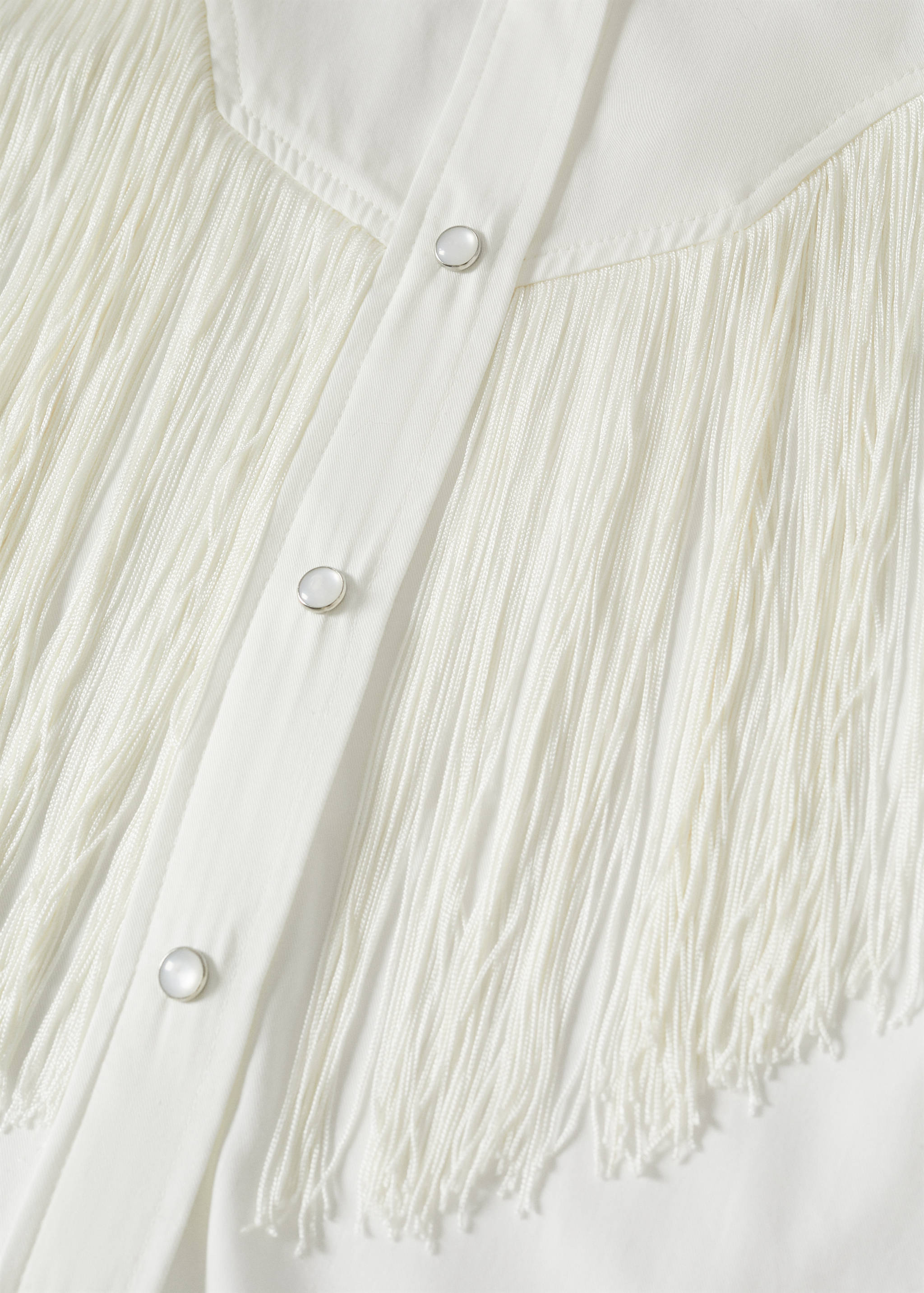 Fringes detail shirt - Details of the article 8