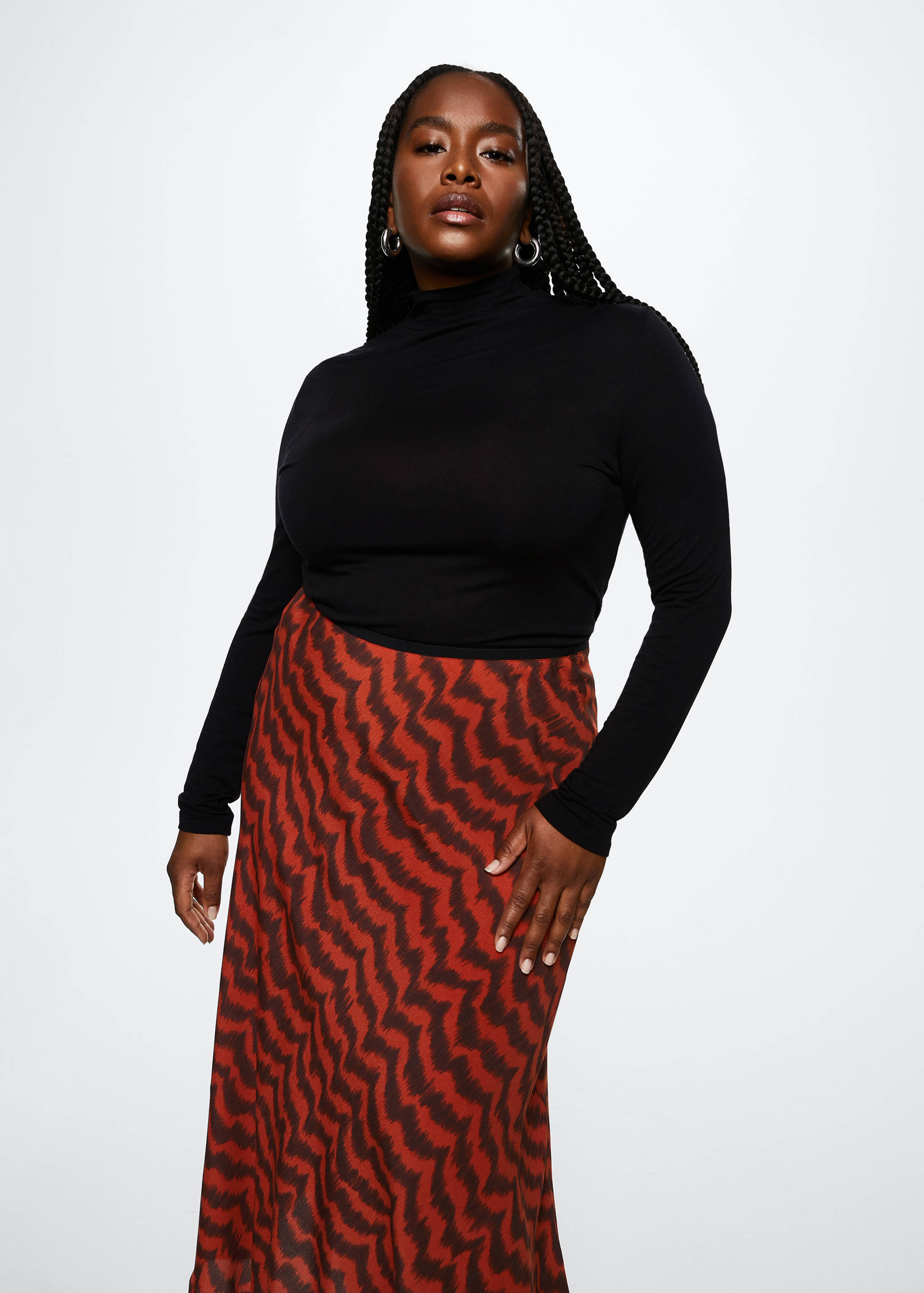 Turtleneck long-sleeved t-shirt - Details of the article 4