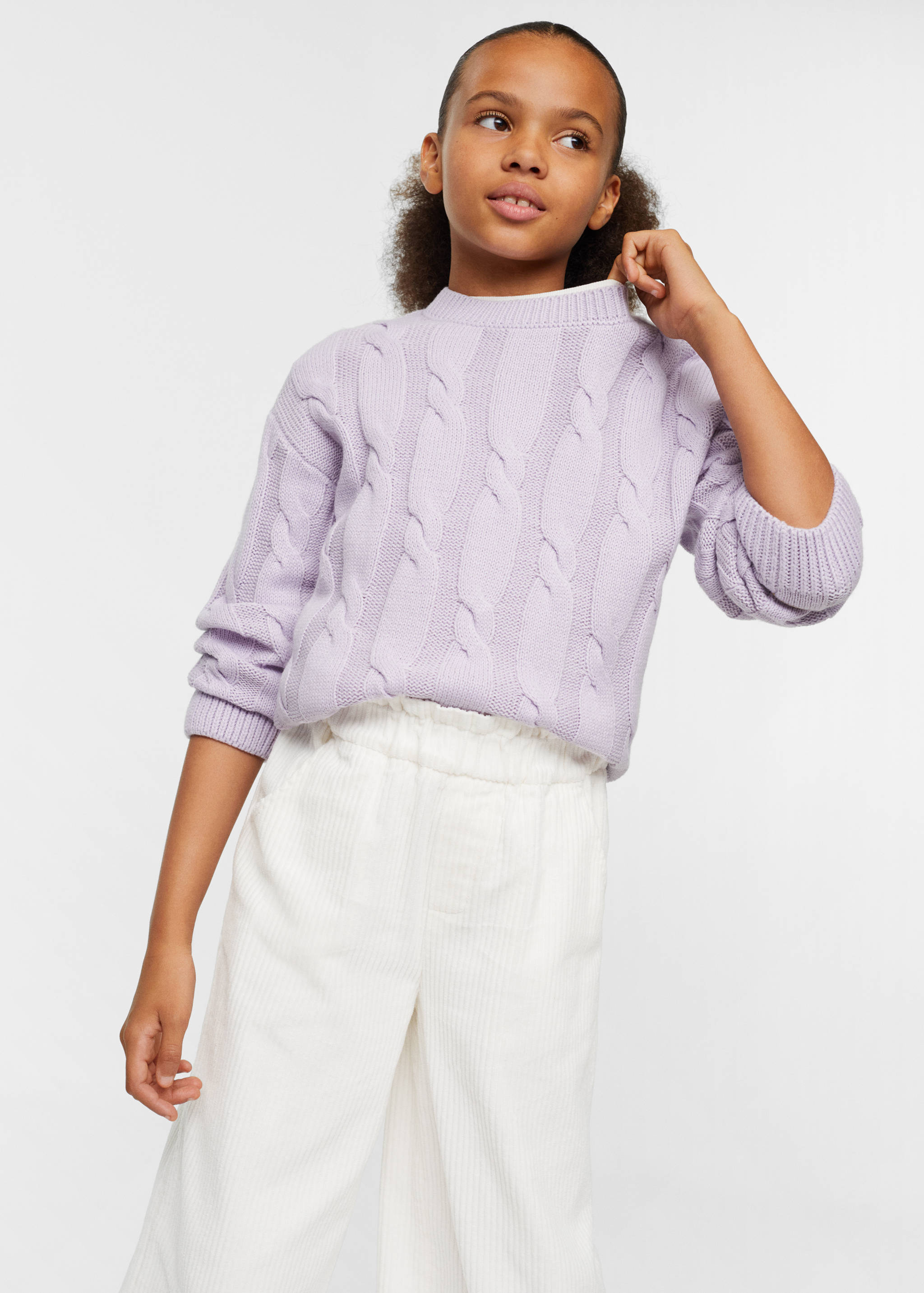Corduroy culotte trousers - Details of the article 1