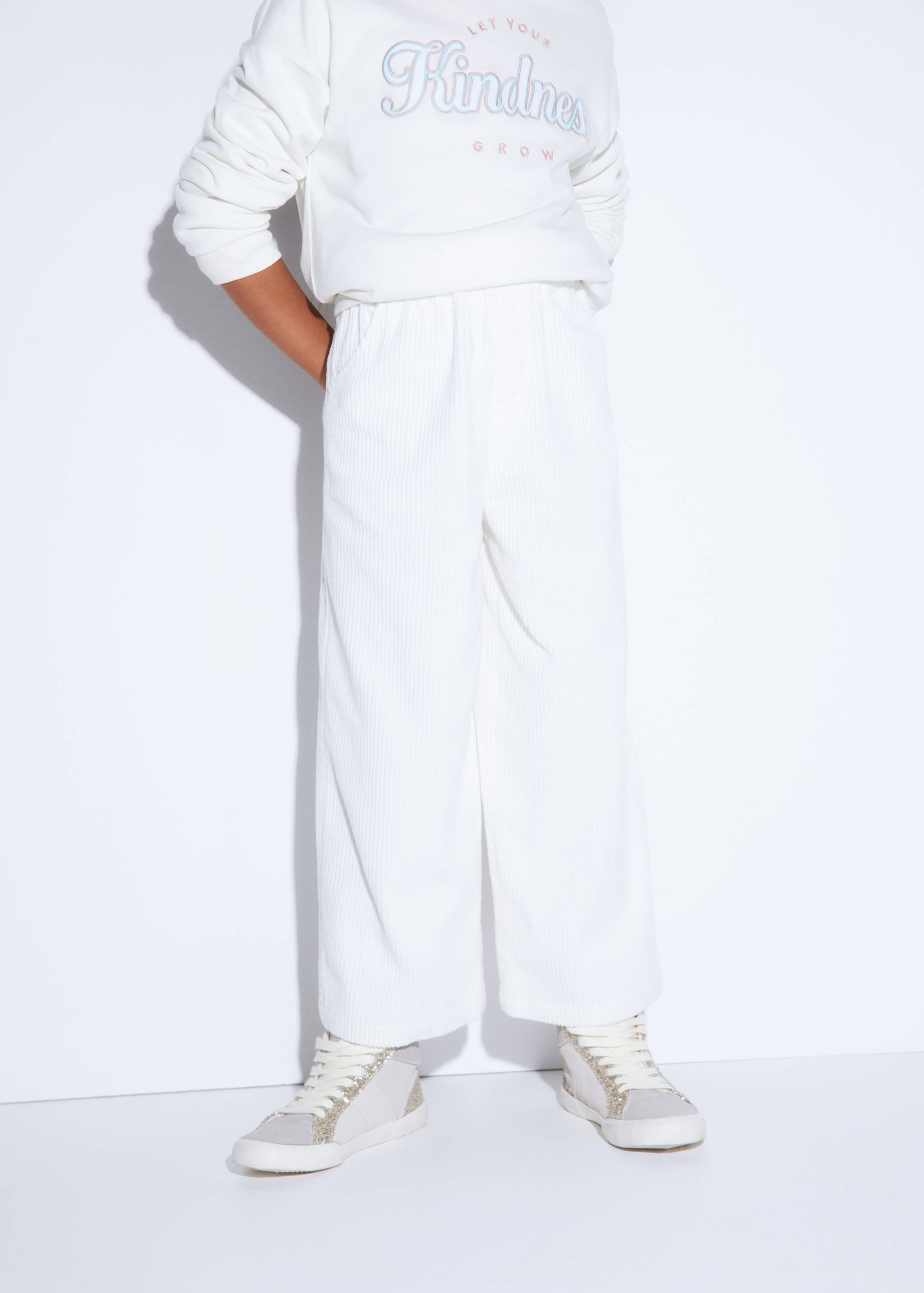 Corduroy culotte trousers - Details of the article 5