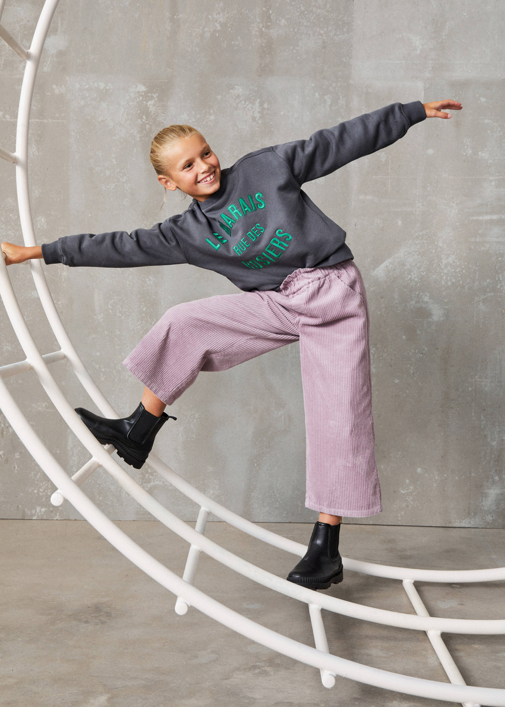 Corduroy culotte trousers - Details of the article 5