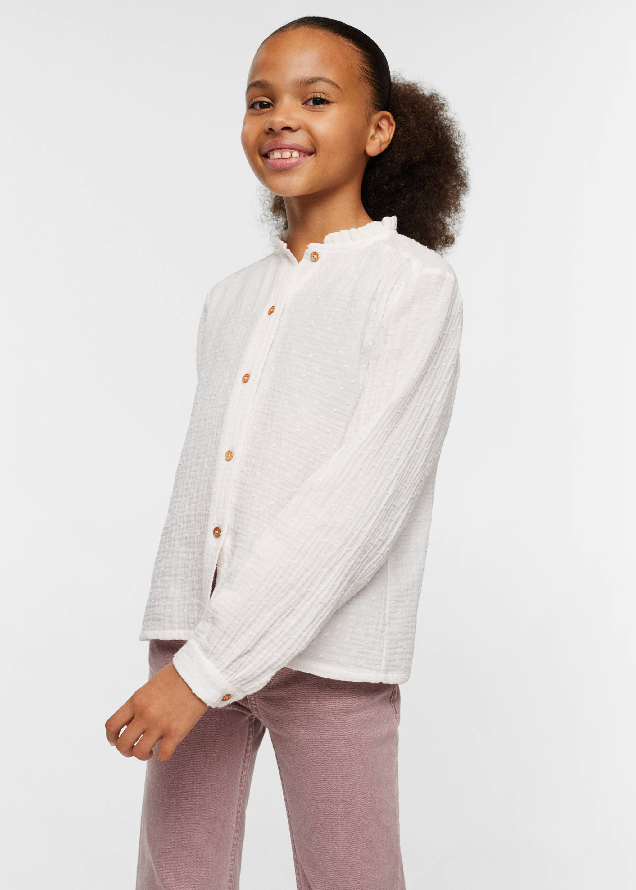 Plumeti cotton blouse - Medium plane