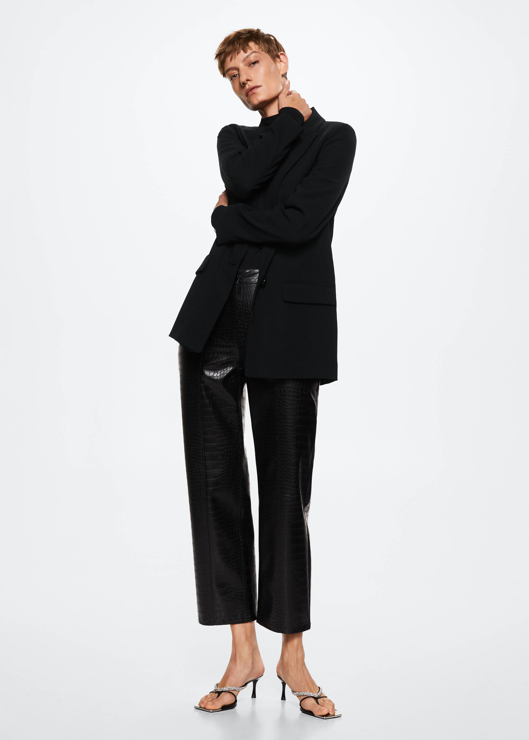 Flowy suit blazer - General plane