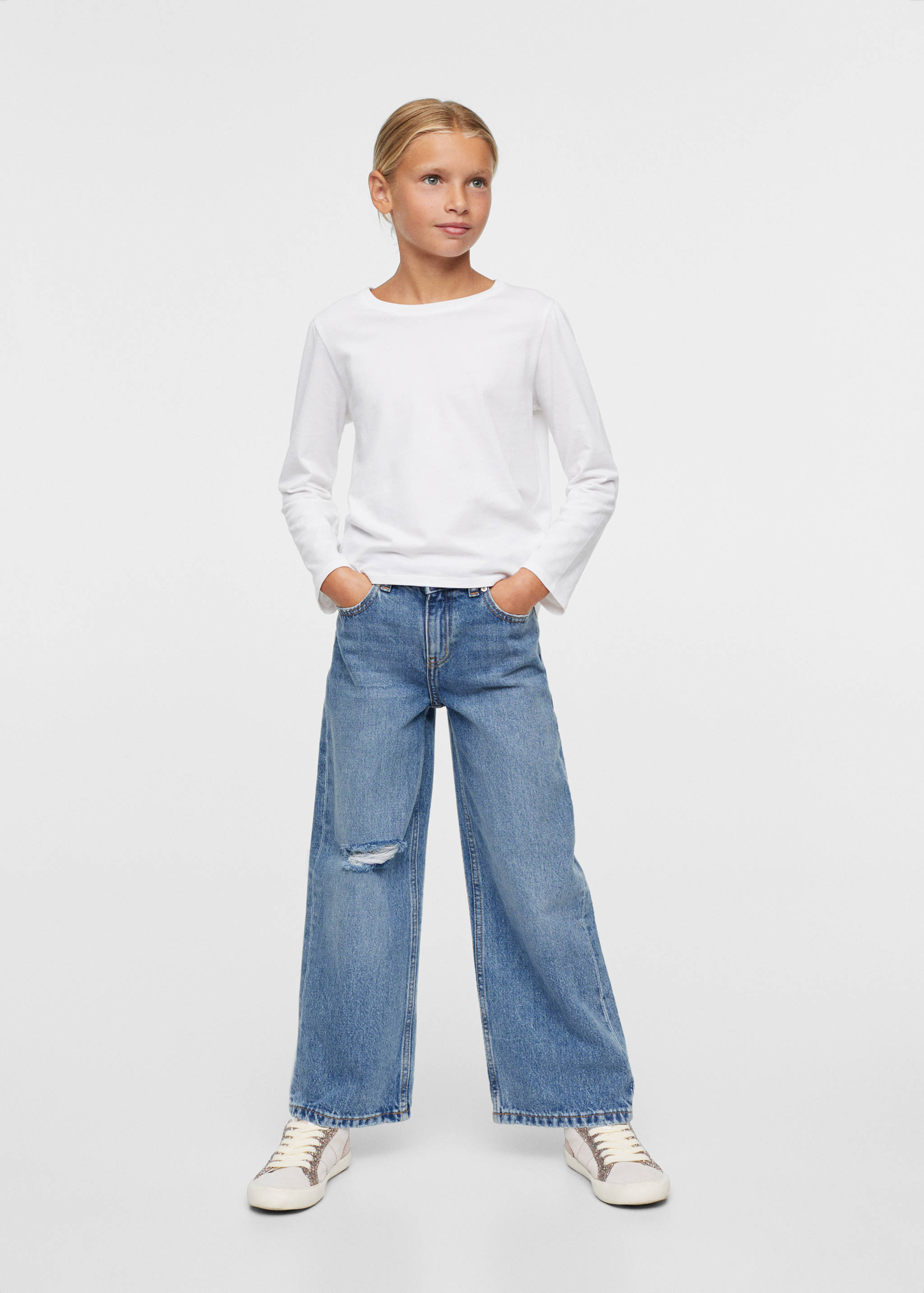 Jeans wide leg - Medium plane