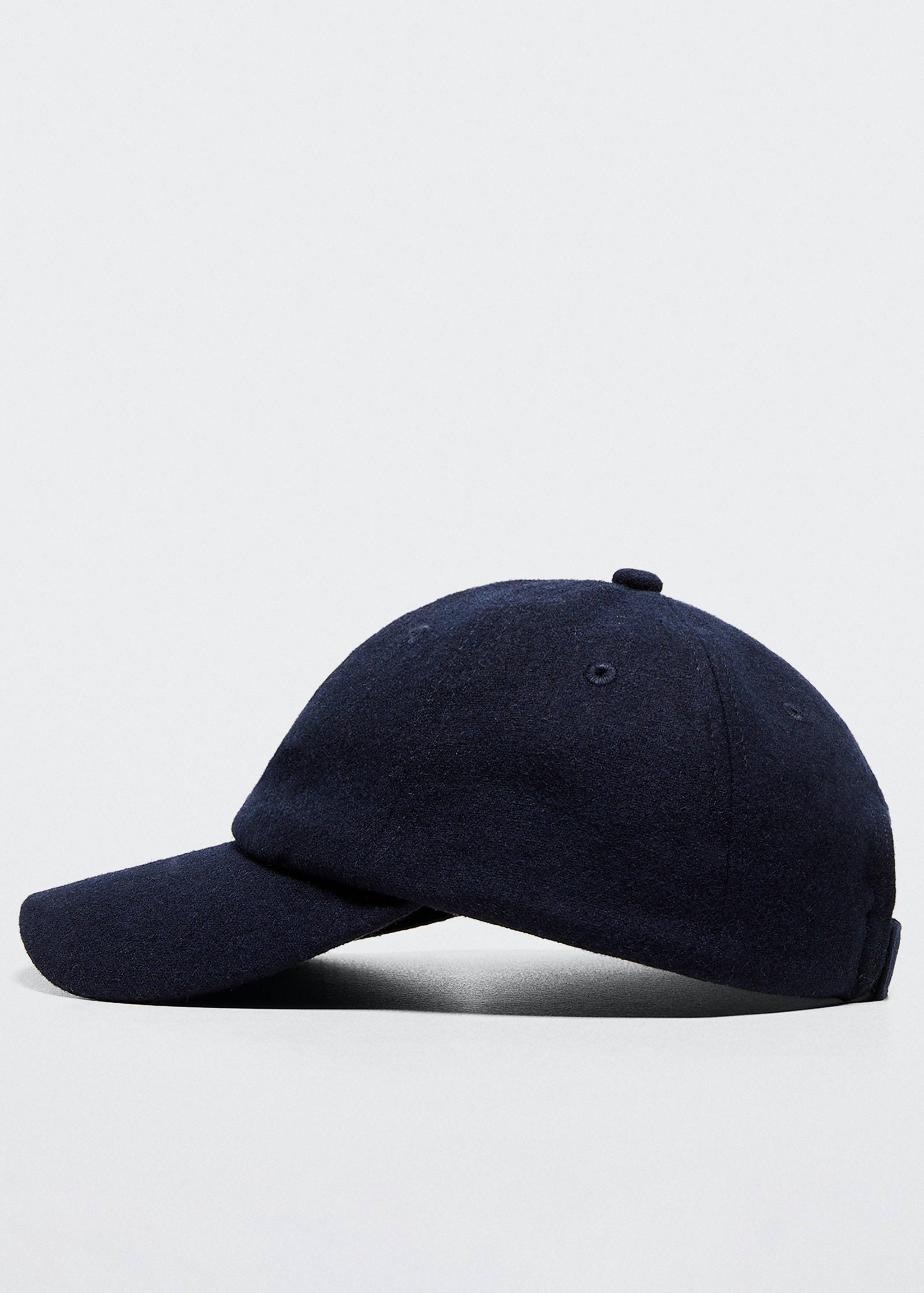 Wool-blend baseball cap - null