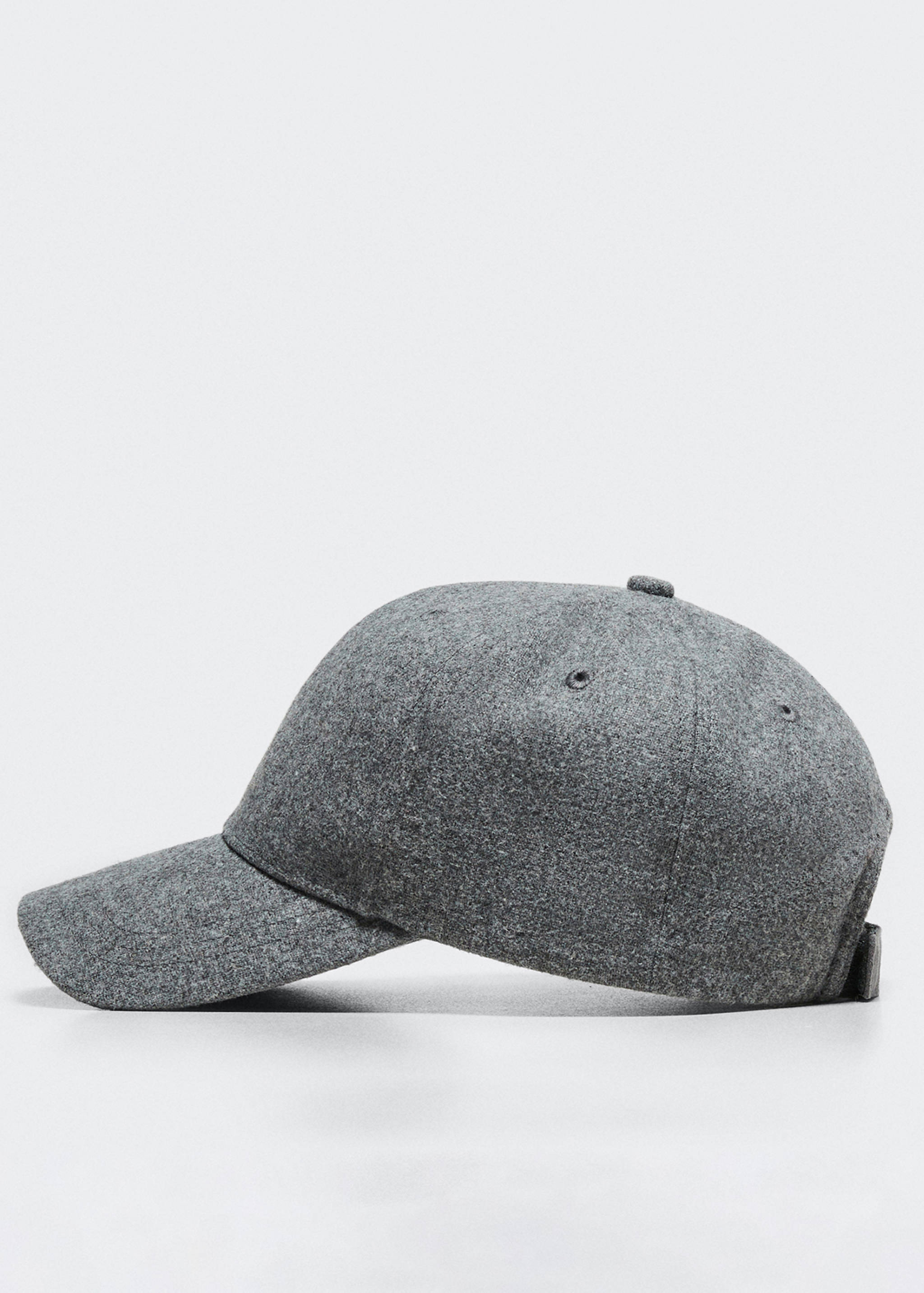 Wool-blend baseball cap - null