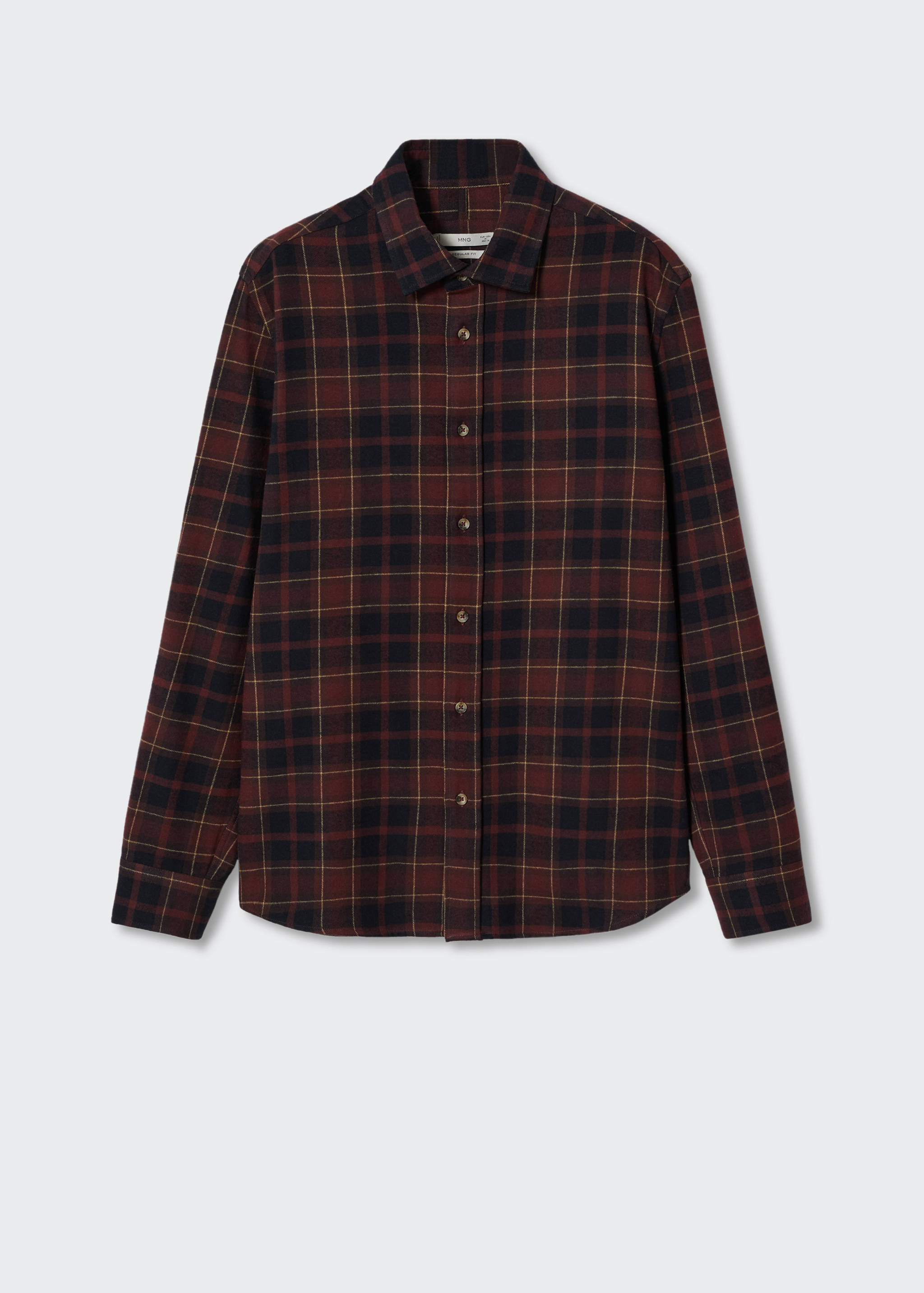 Kariertes Regular Fit-Hemd aus Flanell - Artikel ohne Model