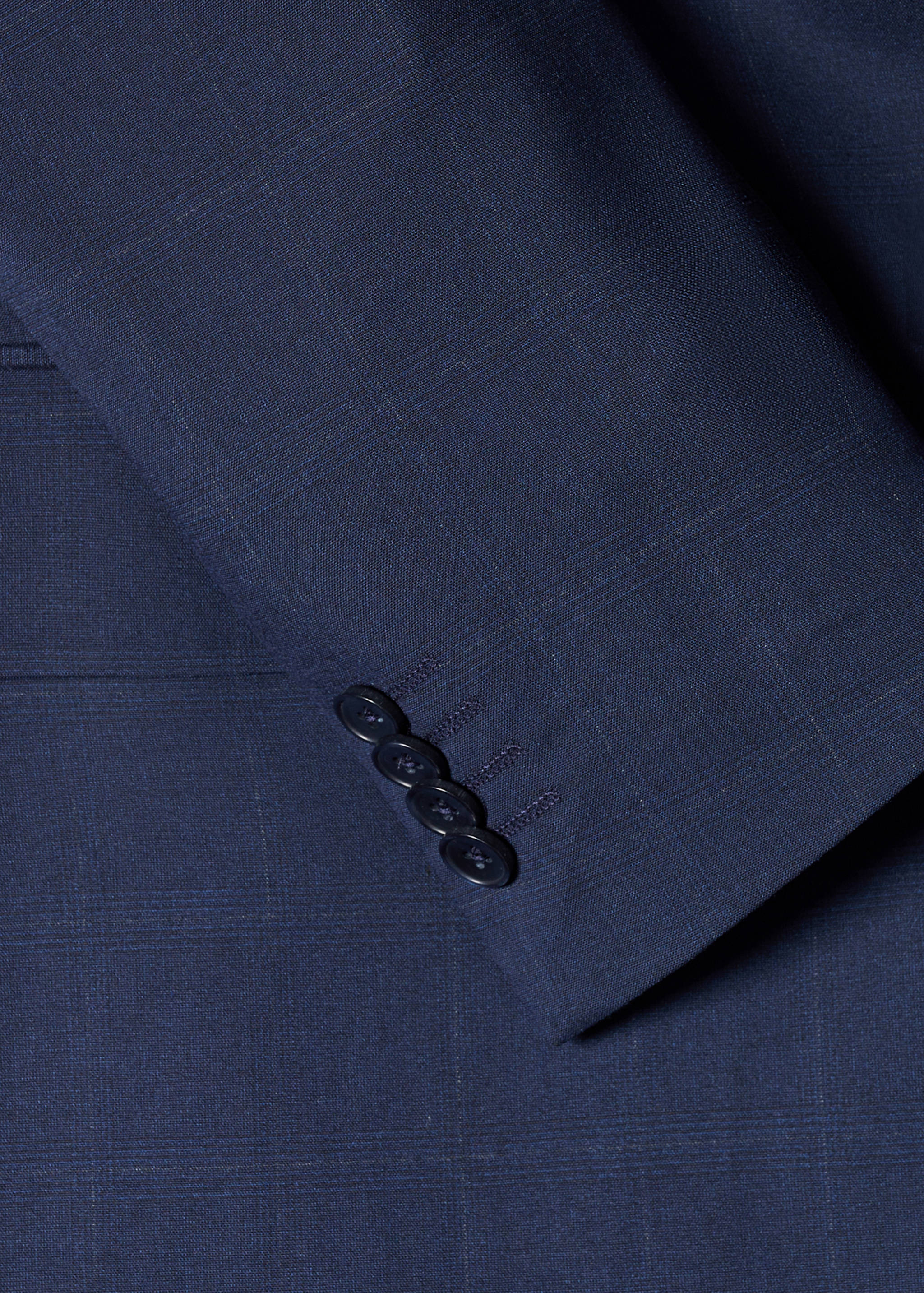 Veste de costume slim fit à carreaux - Détail de l'article 0