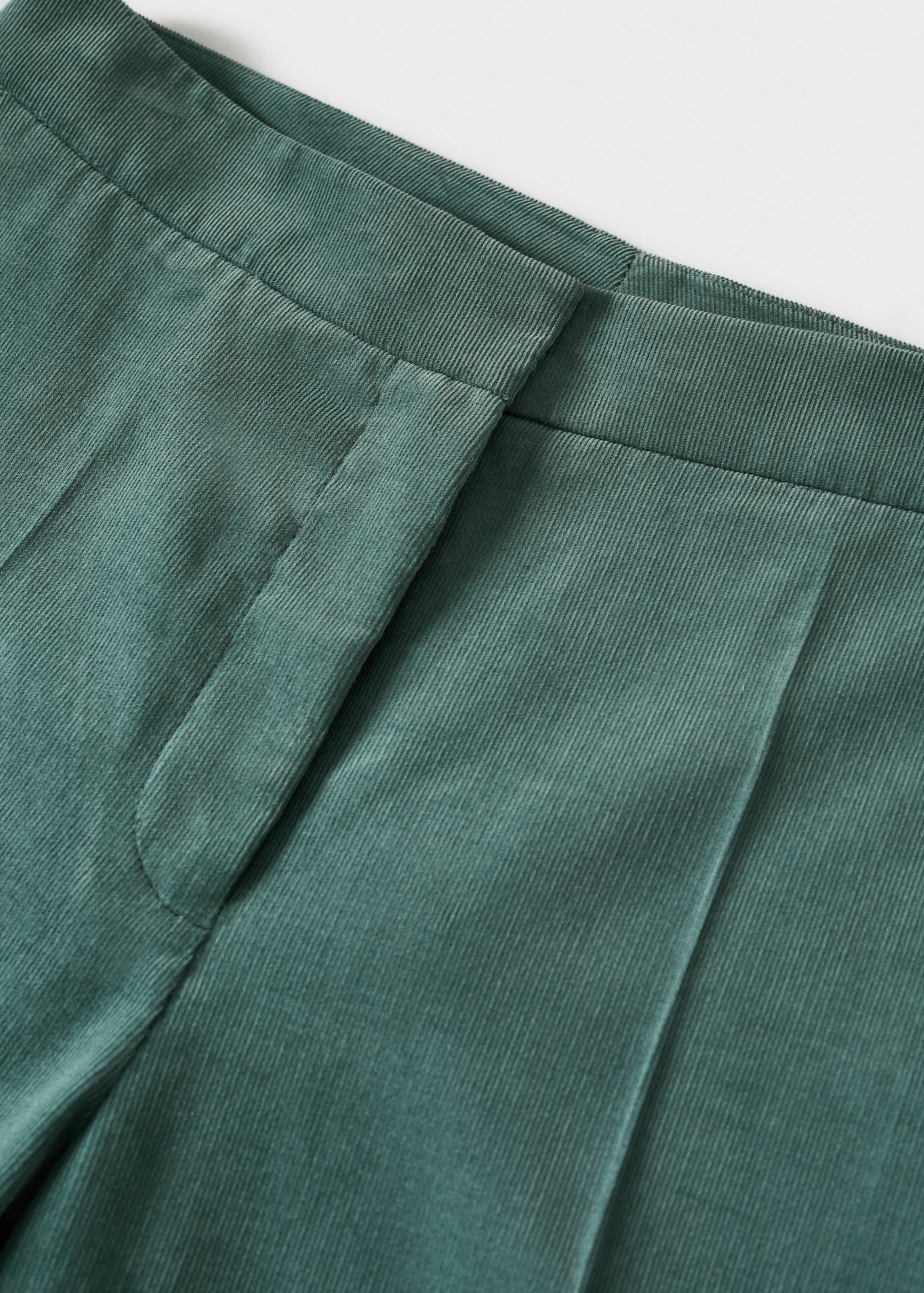 Corduroy straight trousers - Details of the article 8