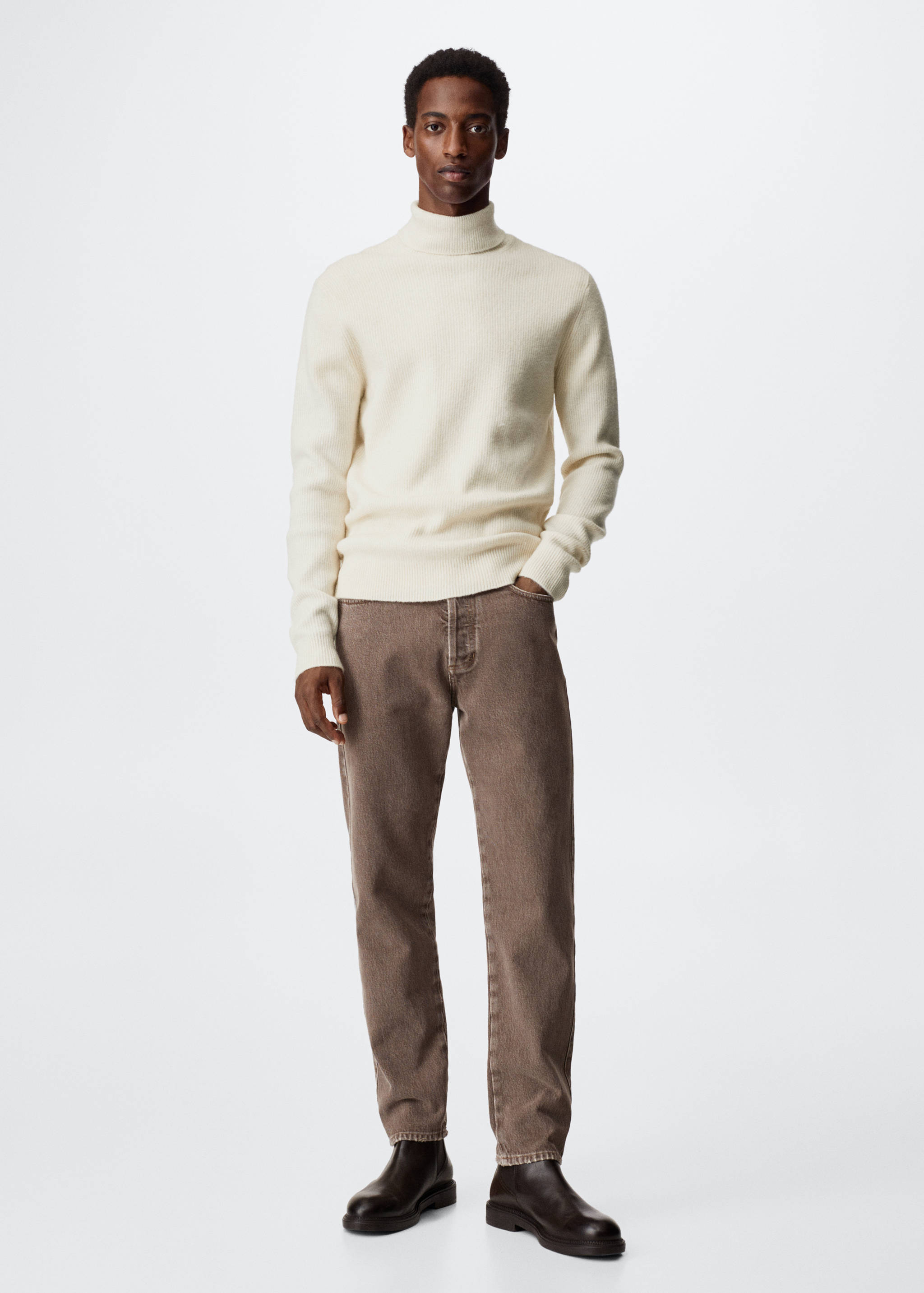 Structured turtleneck sweater - General plane