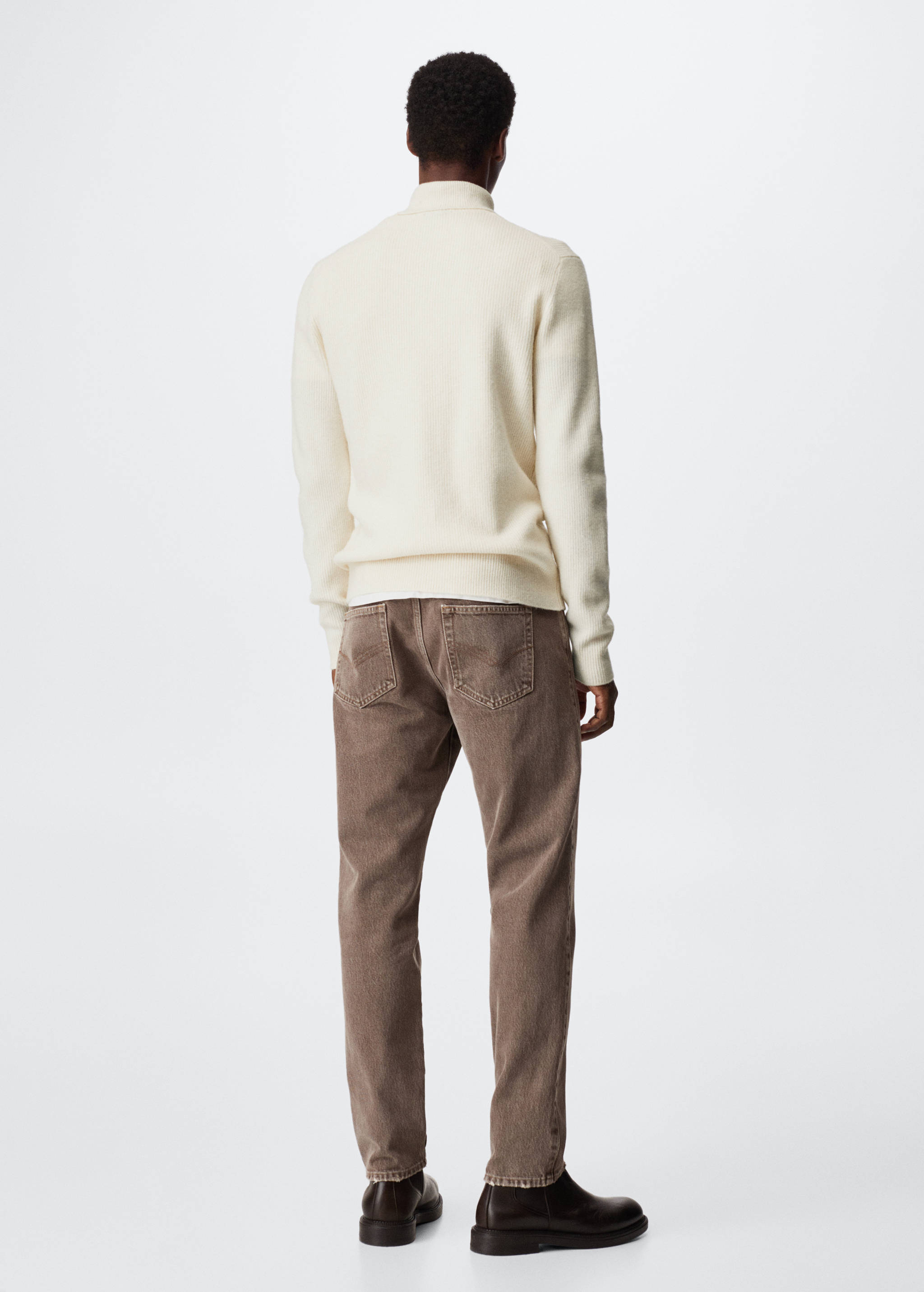 Structured turtleneck sweater - Reverse of the article