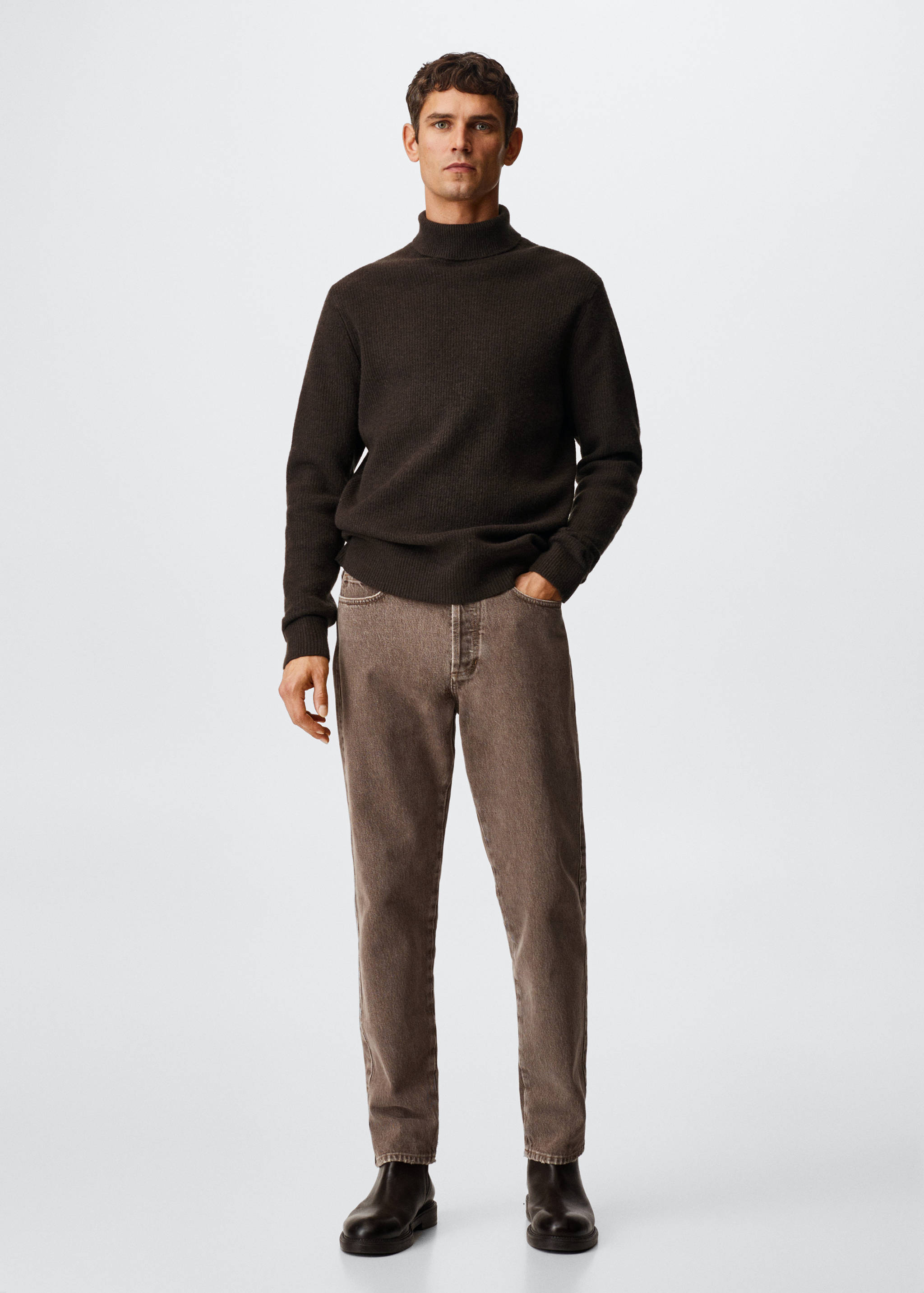 Structured turtleneck sweater - General plane
