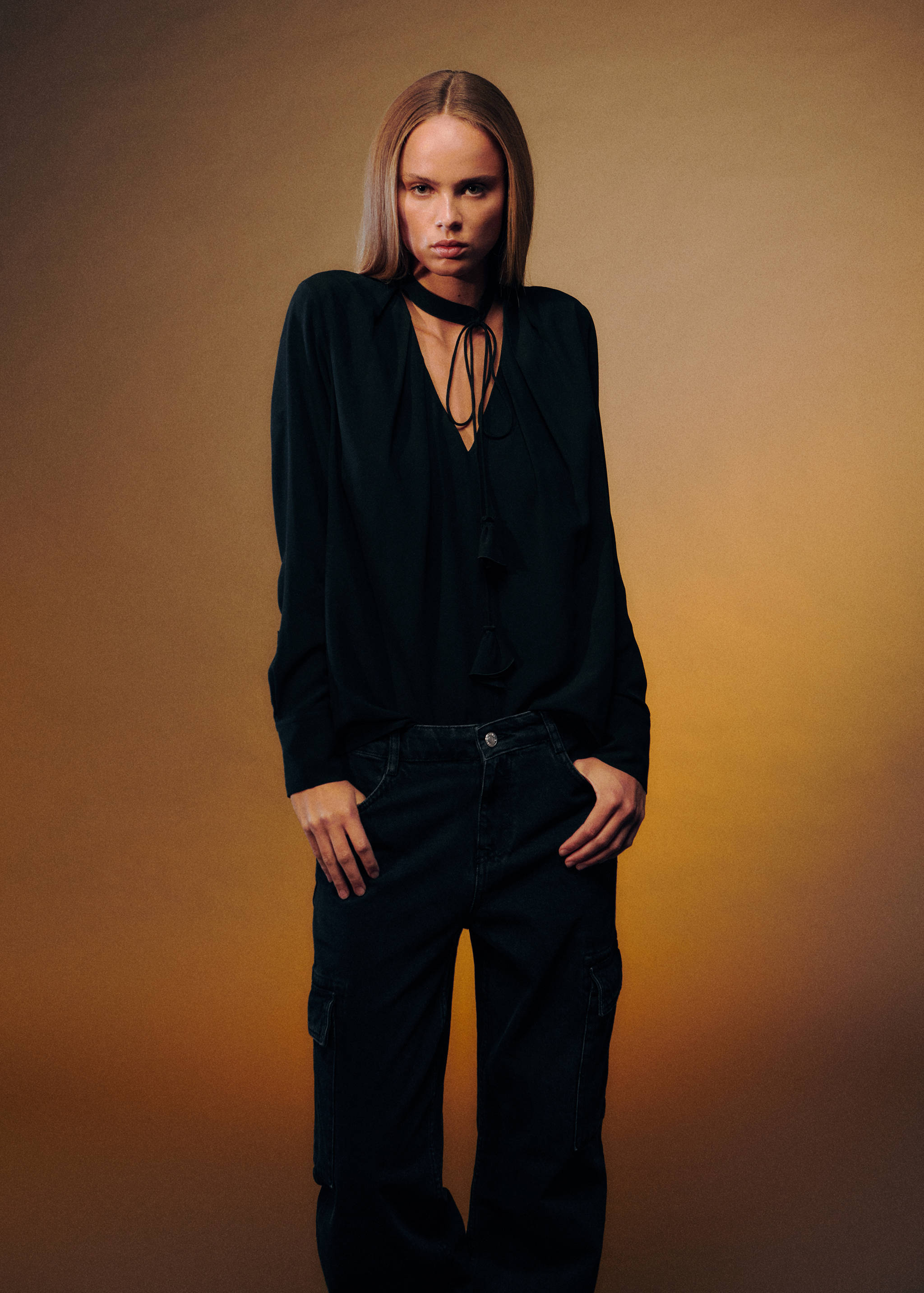 Tie-neck blouse - Details of the article 7