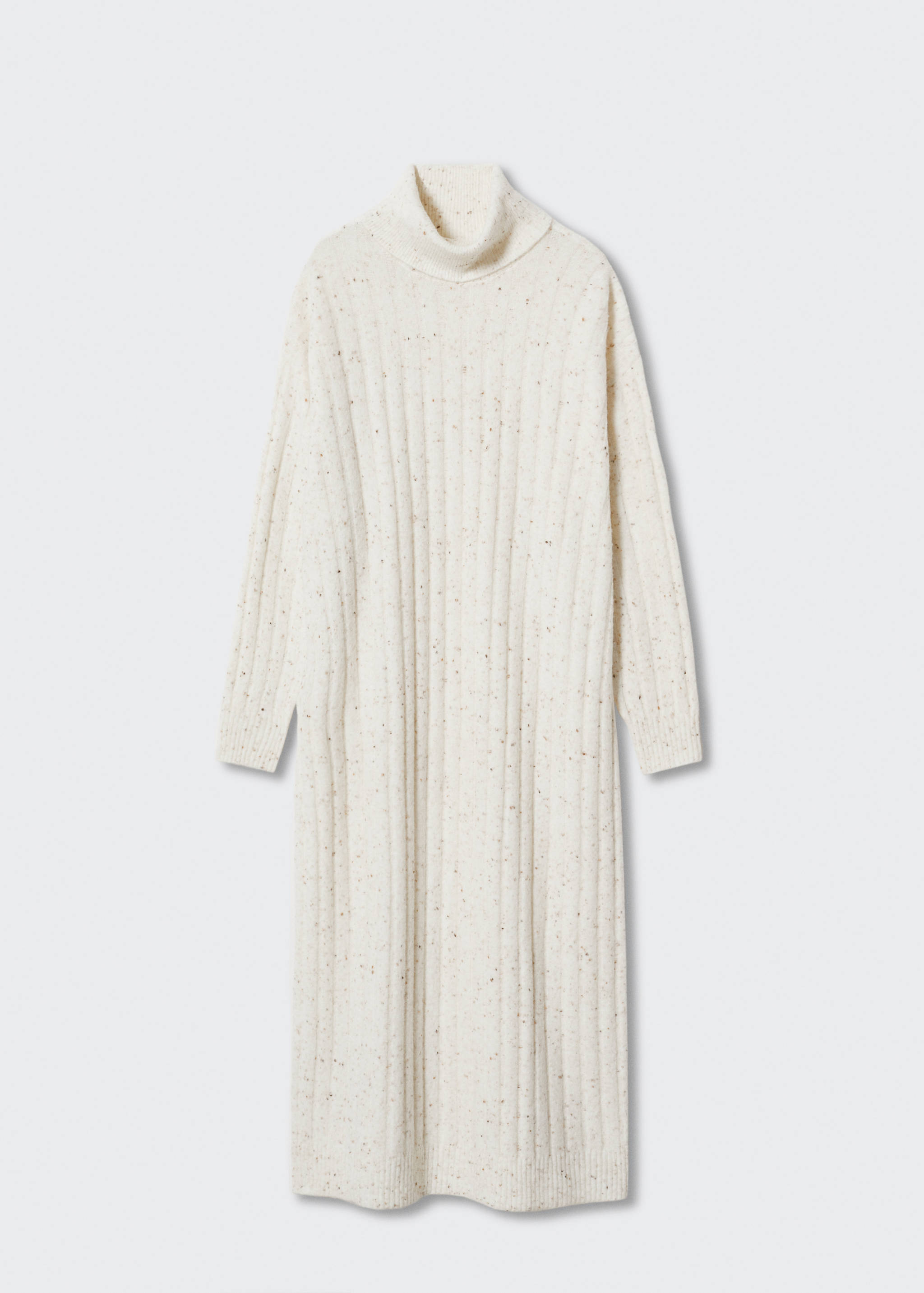 Vestido canalé cuello vuelto - Artículo sin modelo