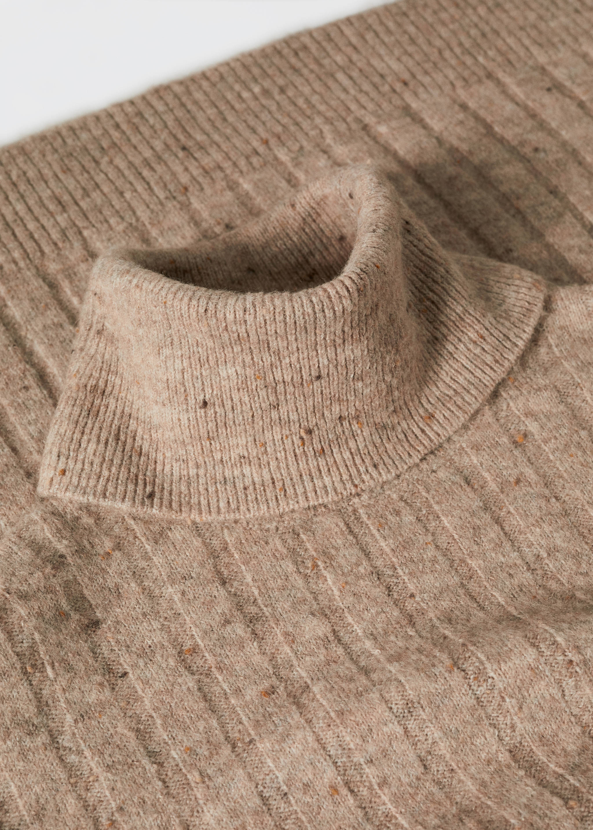 Vestido canalé cuello vuelto - Detalle del artículo 8