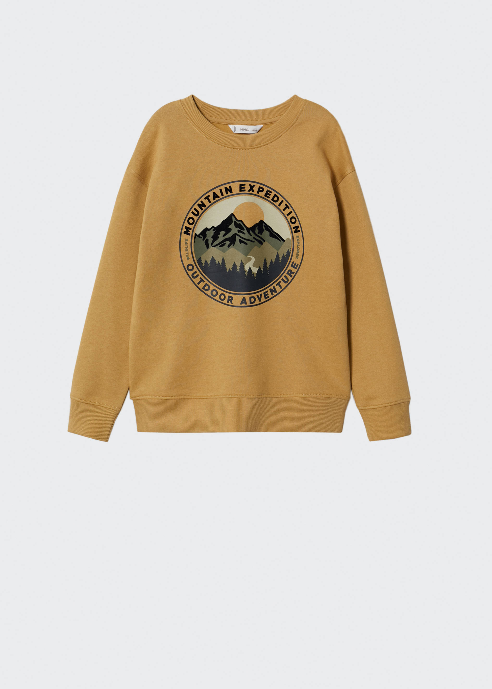 Tryckt collegetröja bomull - Artikel utan modell