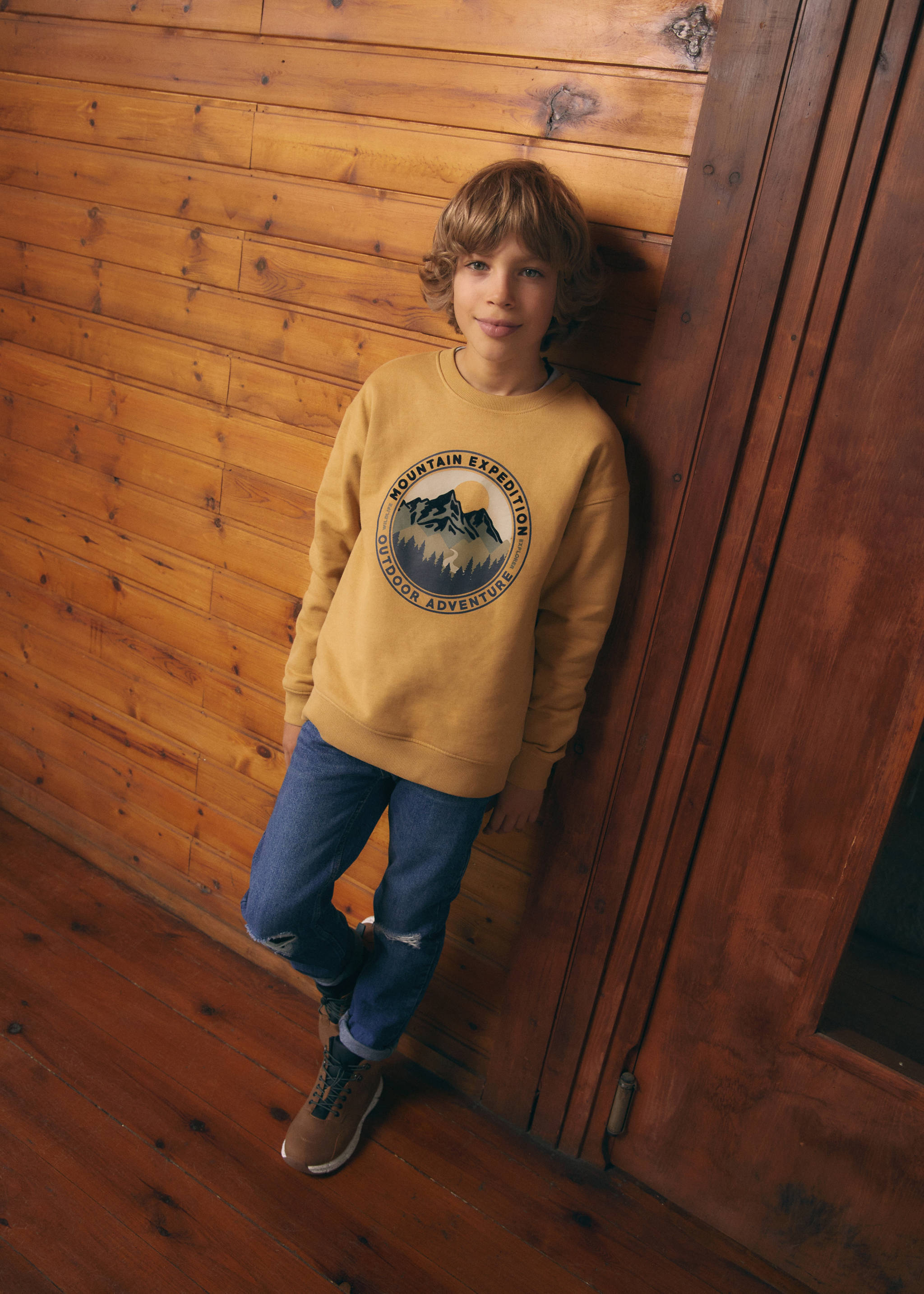 Tryckt collegetröja bomull - Detaljer om artikeln 5