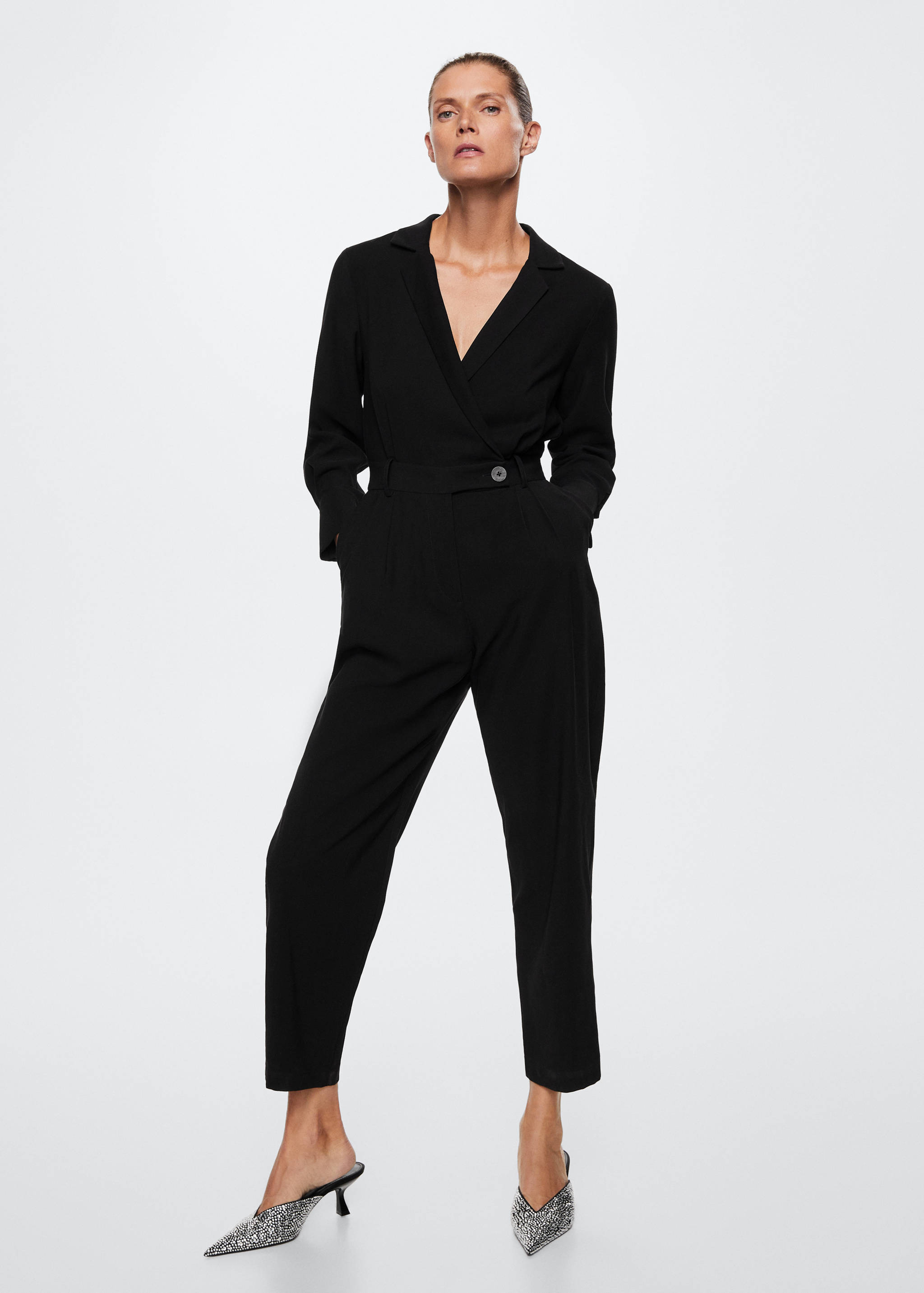 Long jumpsuit with lapels - General plane