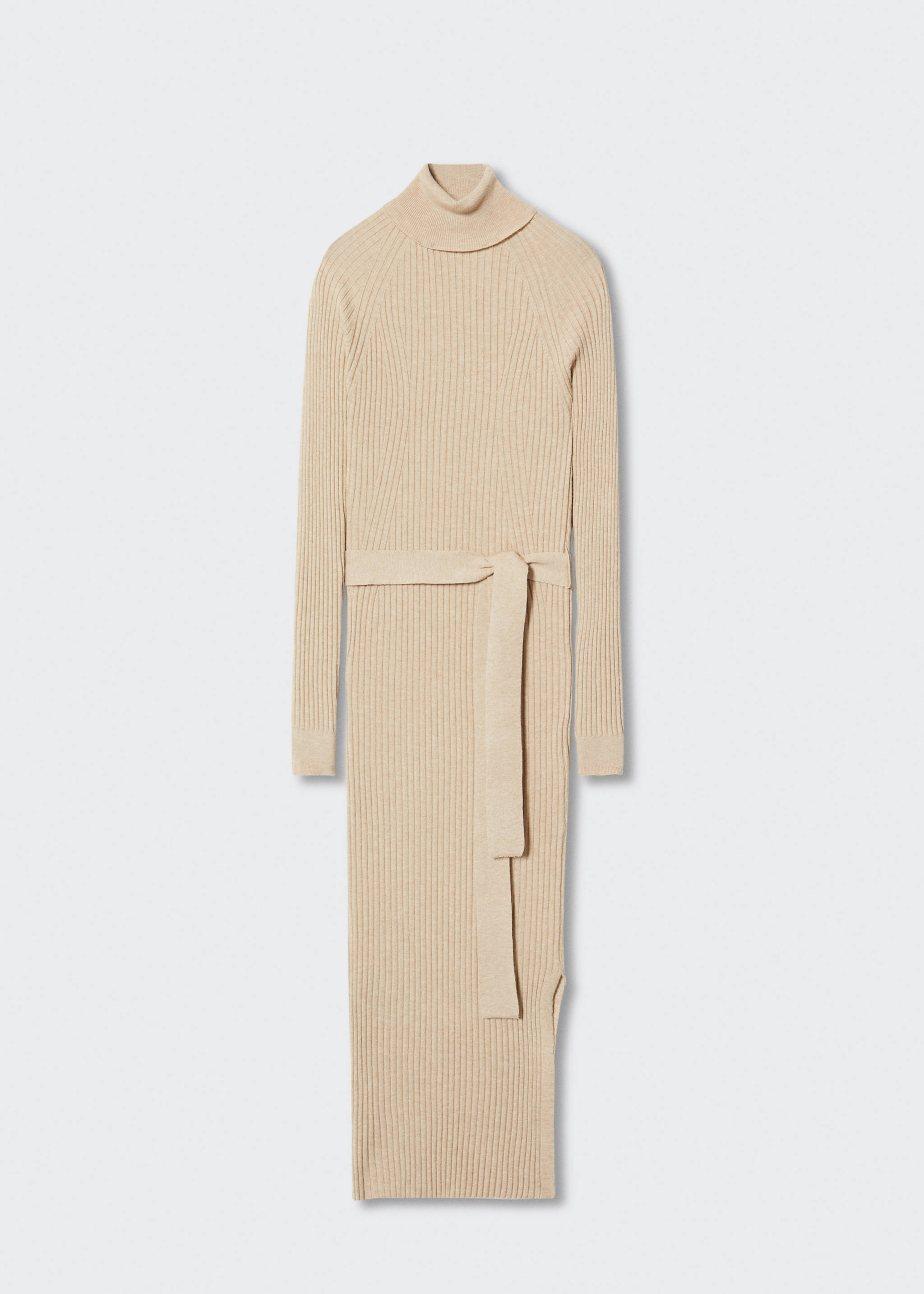 Ribbed turtleneck dress  - Article without model