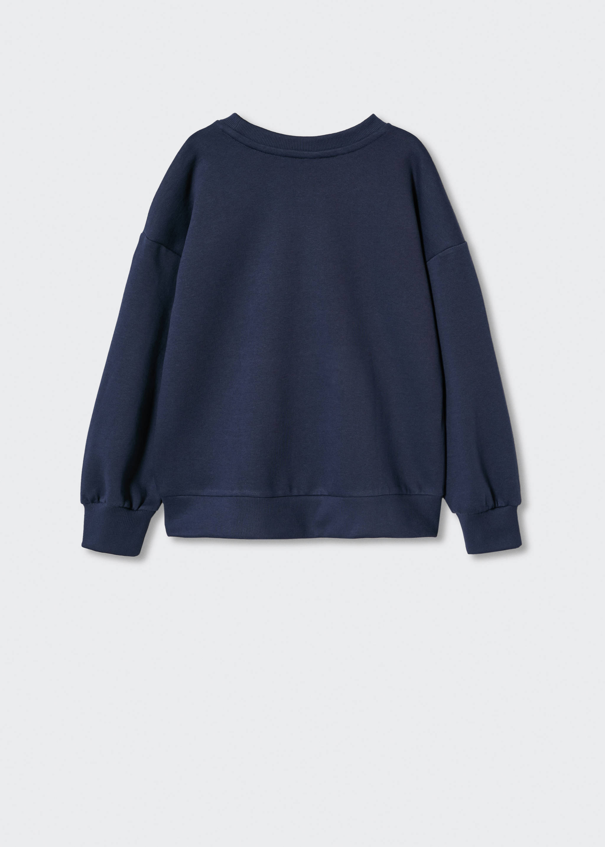 Textured message sweatshirt - Reverse of the article