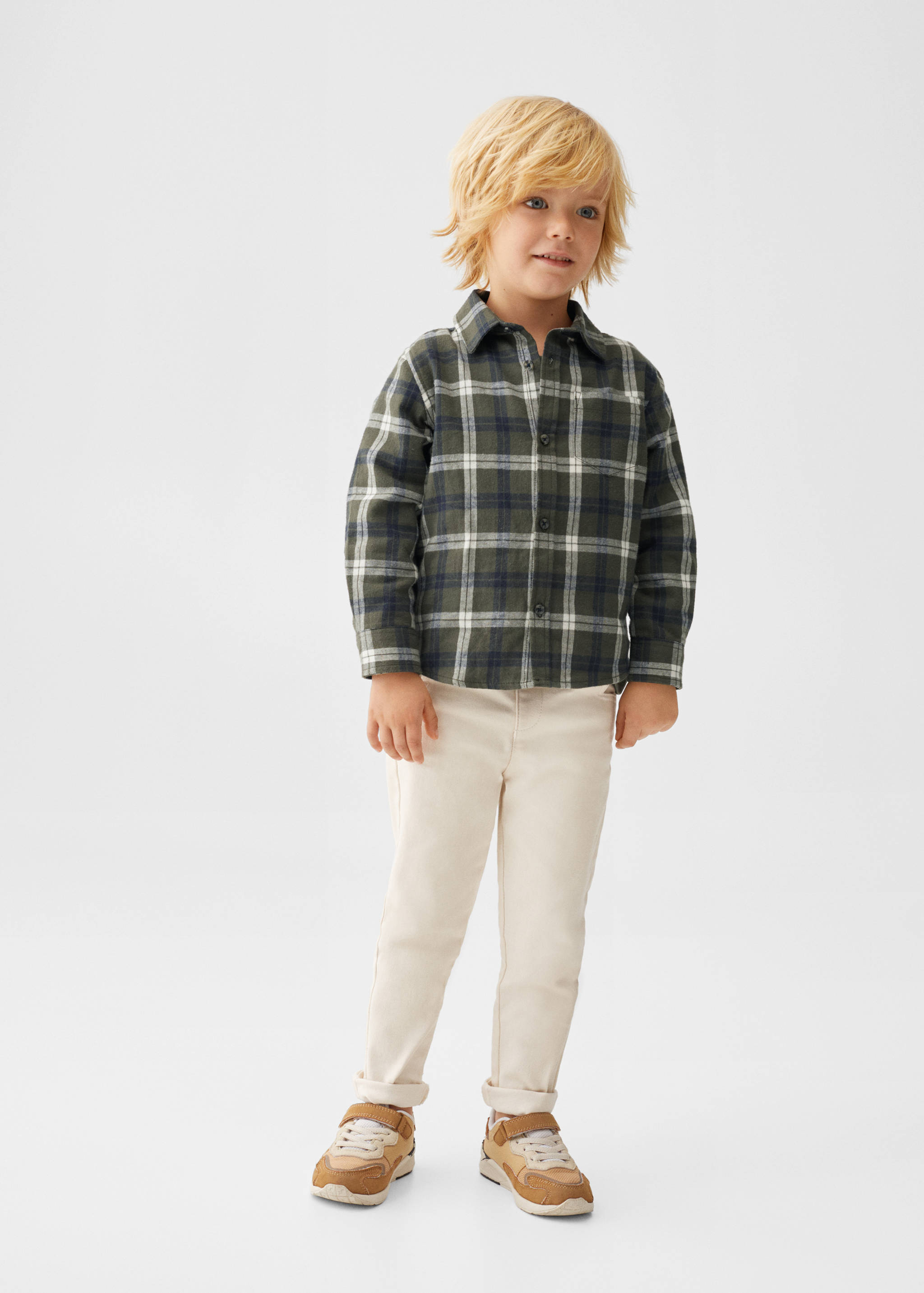 Rutig bomullsskjorta - Allmän bild