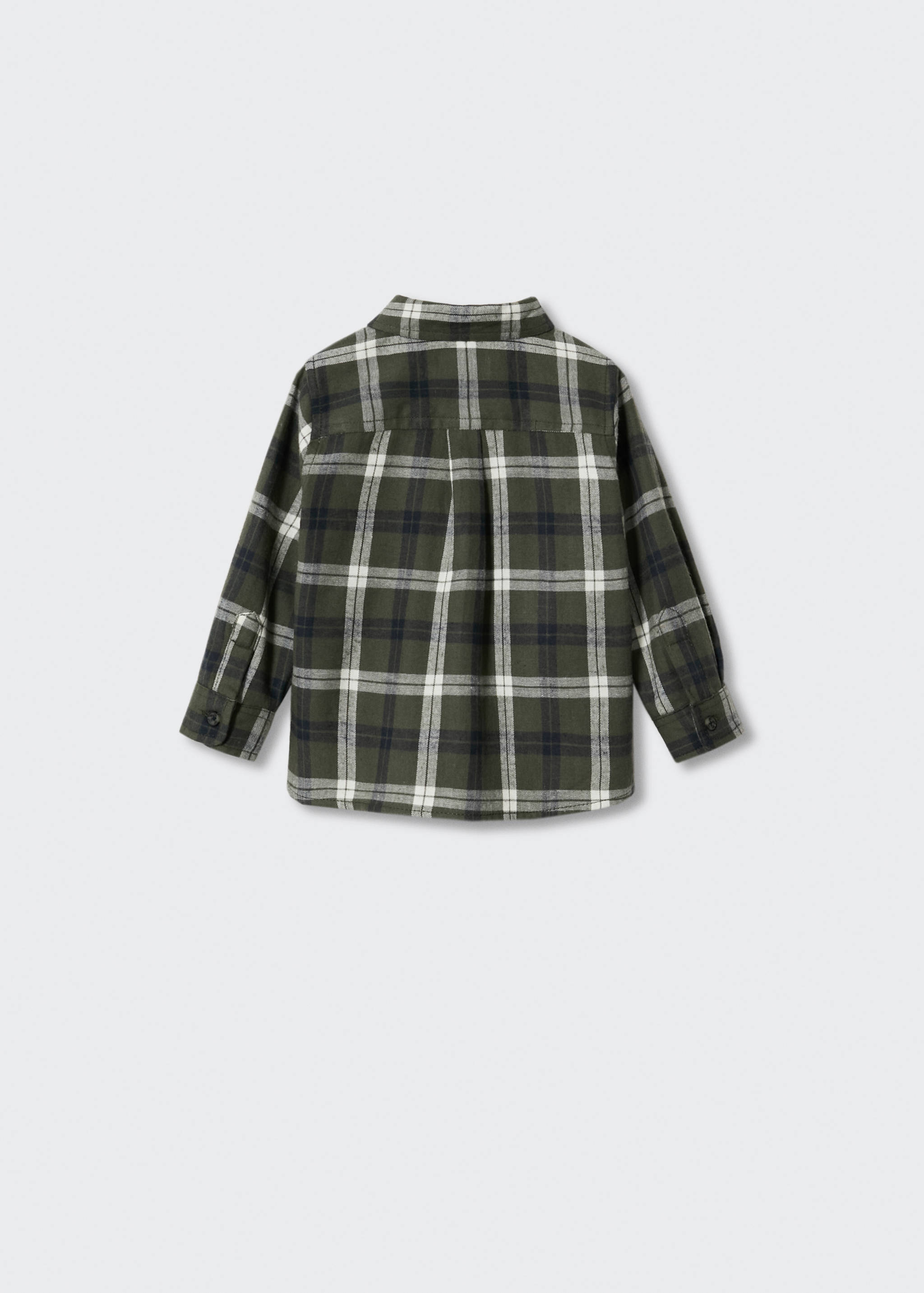 Rutig bomullsskjorta - Artikelns baksida