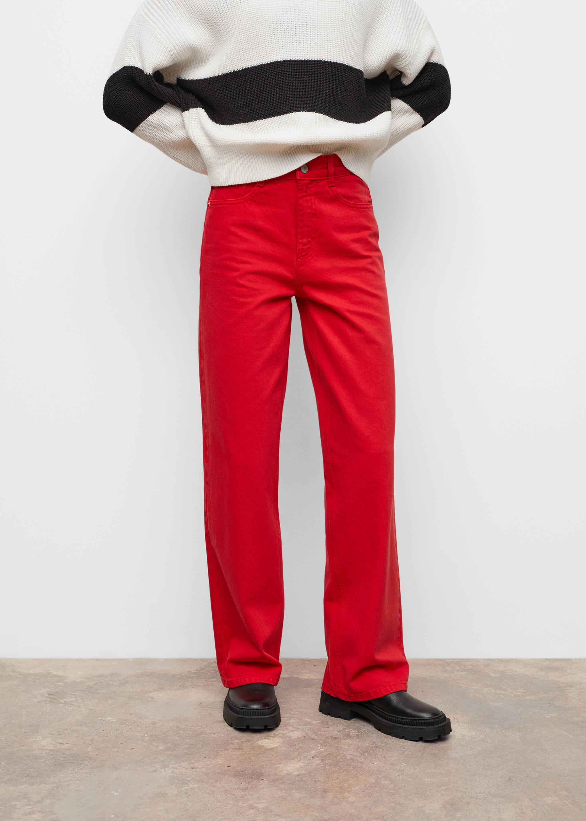 Jeans rectos tiro alto - Detalle del artículo 4