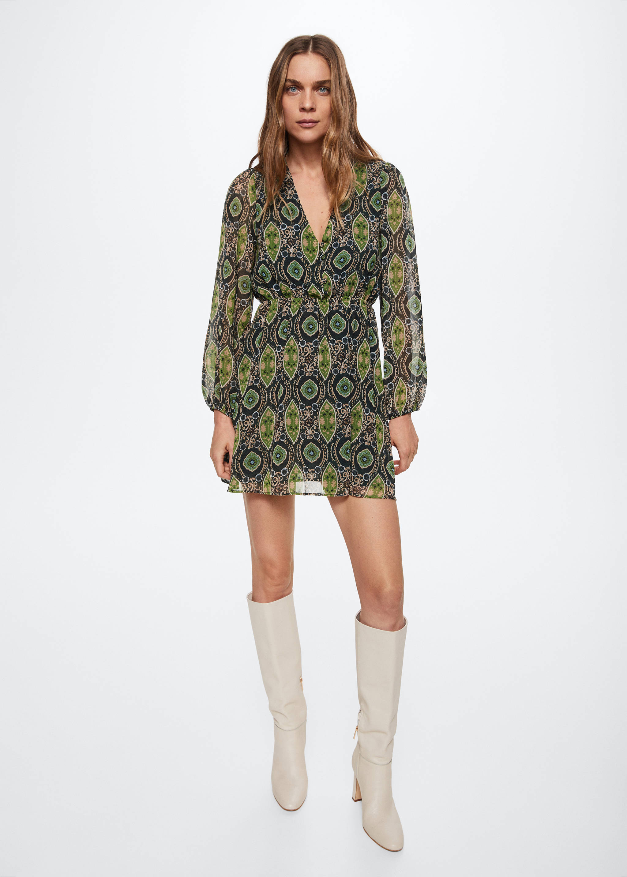 Vestit estampat barroc - Pla general