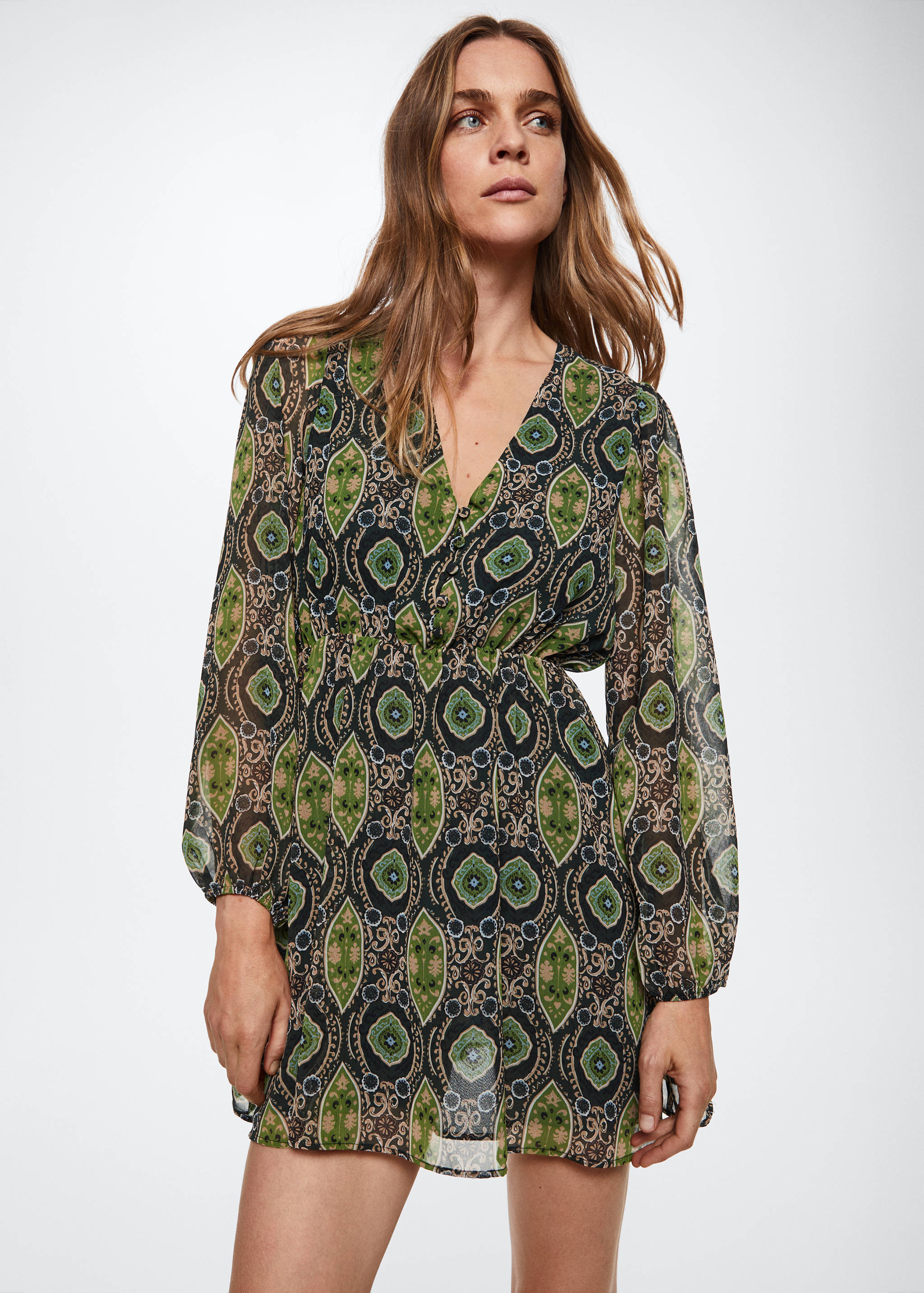 Vestit estampat barroc - Pla mig