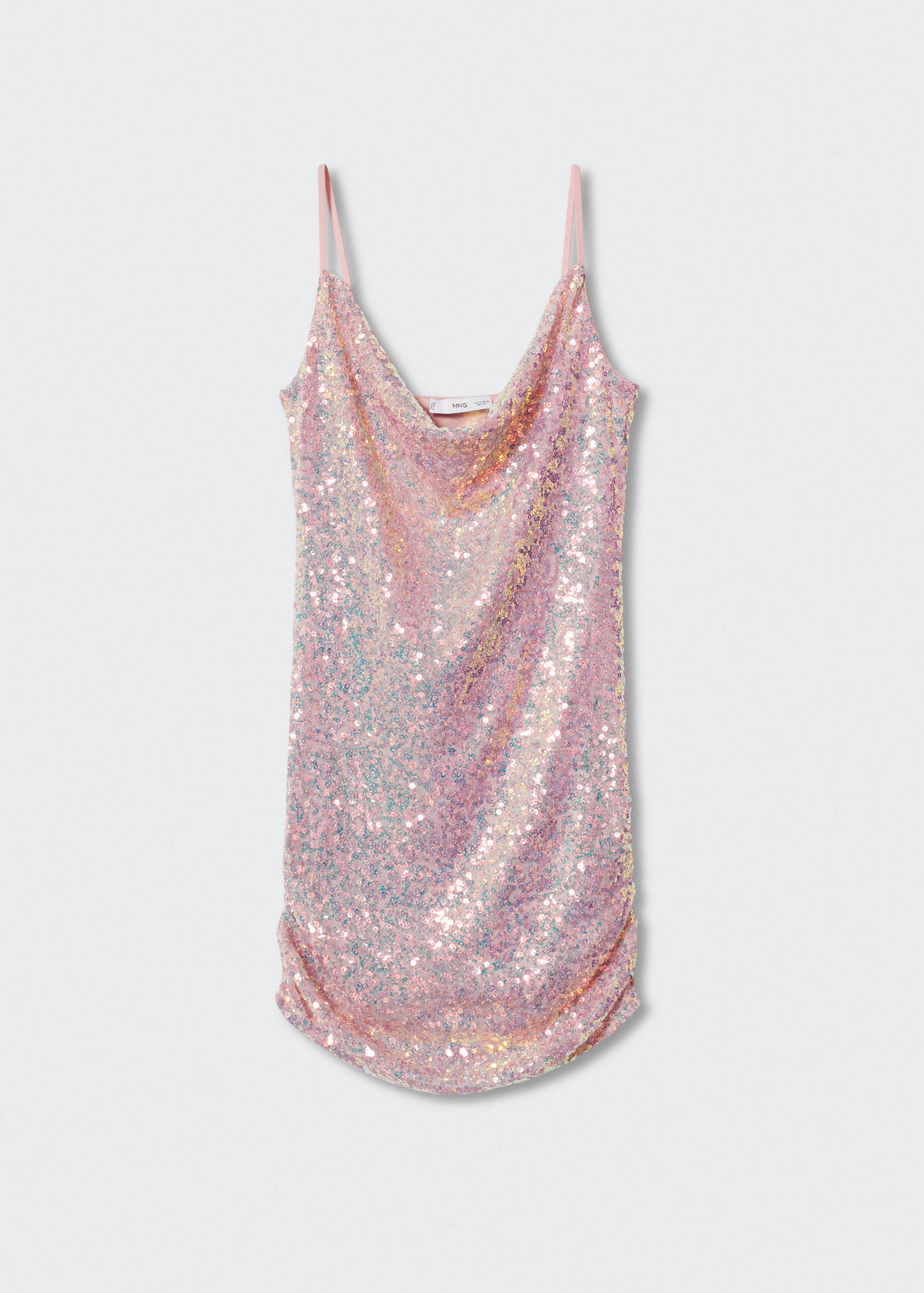 Semi-transparent short sequin dress - Article without model