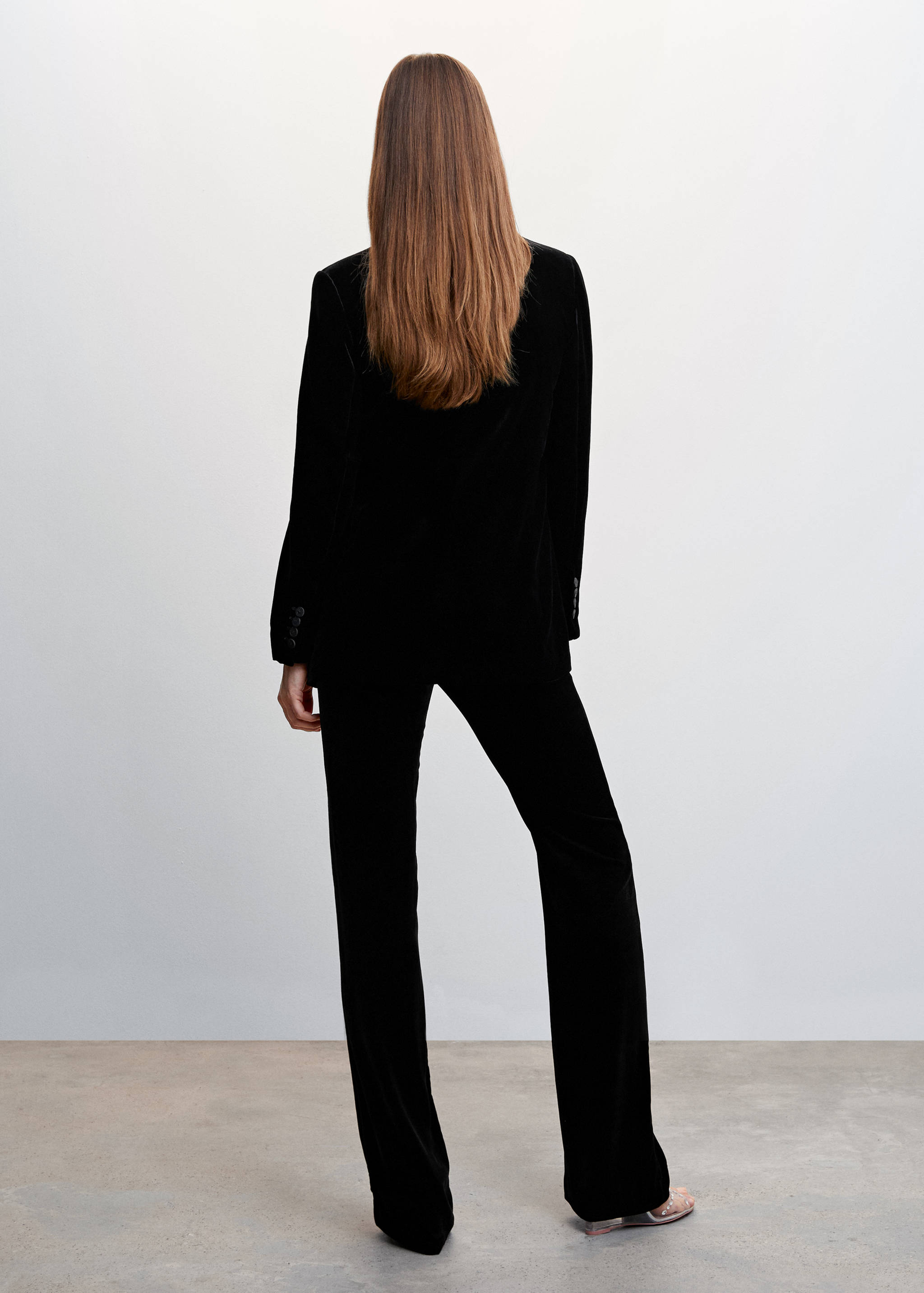 Velvet suit trousers - Reverse of the article