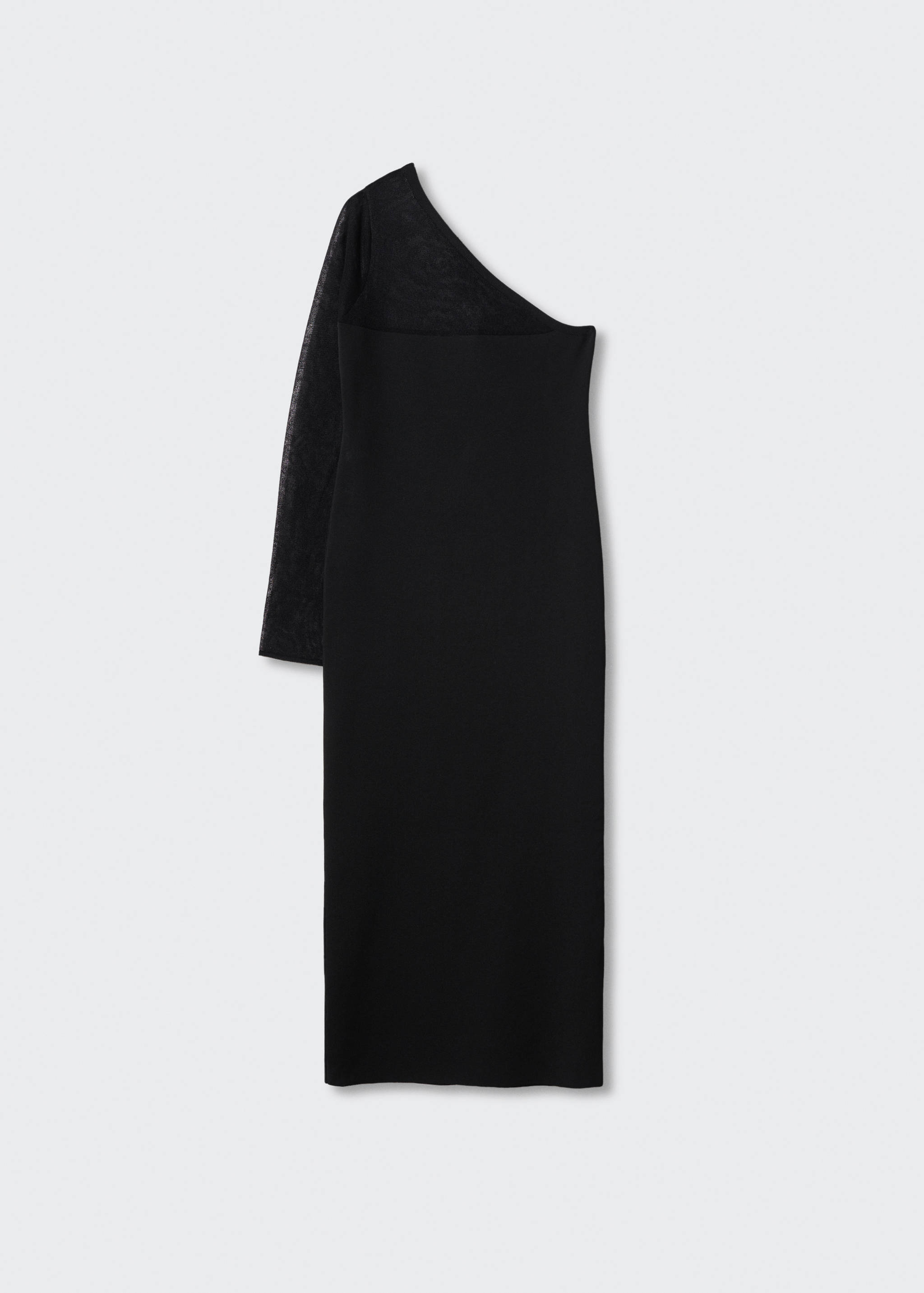 Asymmetric neckline dress - Article without model