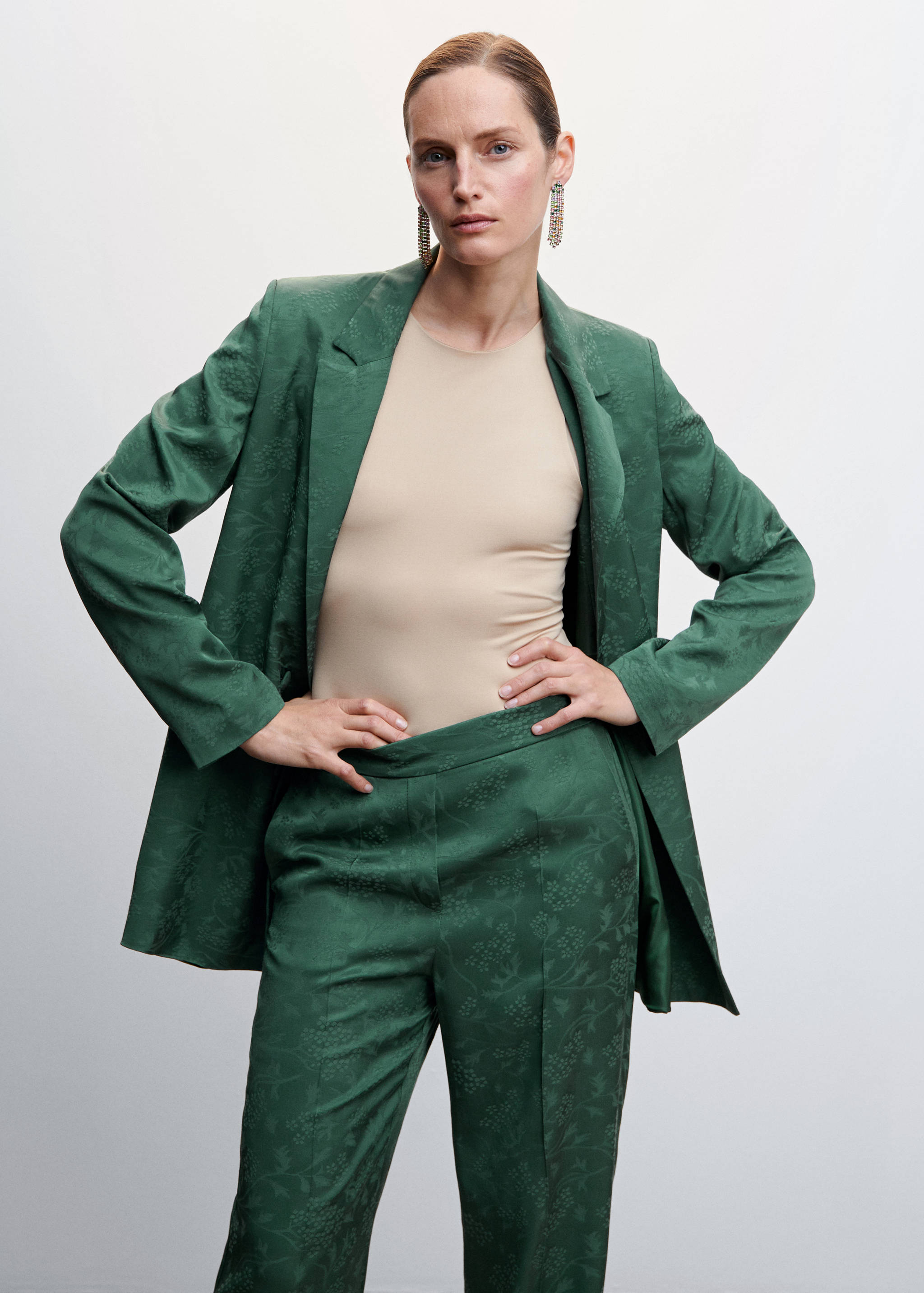 Pantalón traje jacquard - Detalle del artículo 1