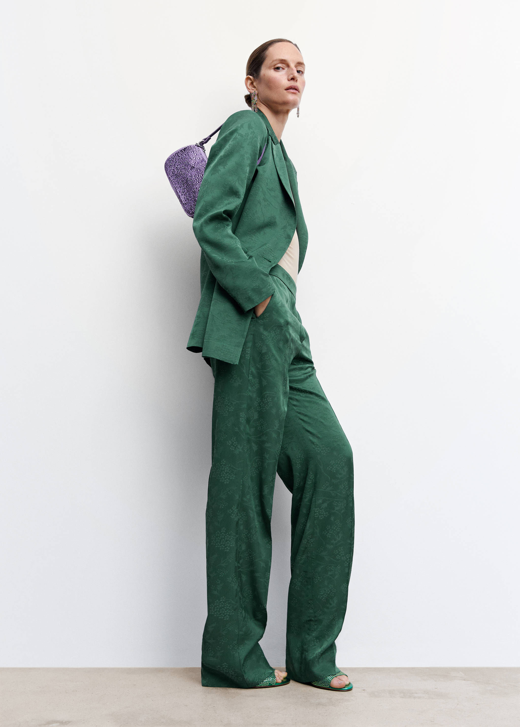 Pantalón traje jacquard - Detalle del artículo 2