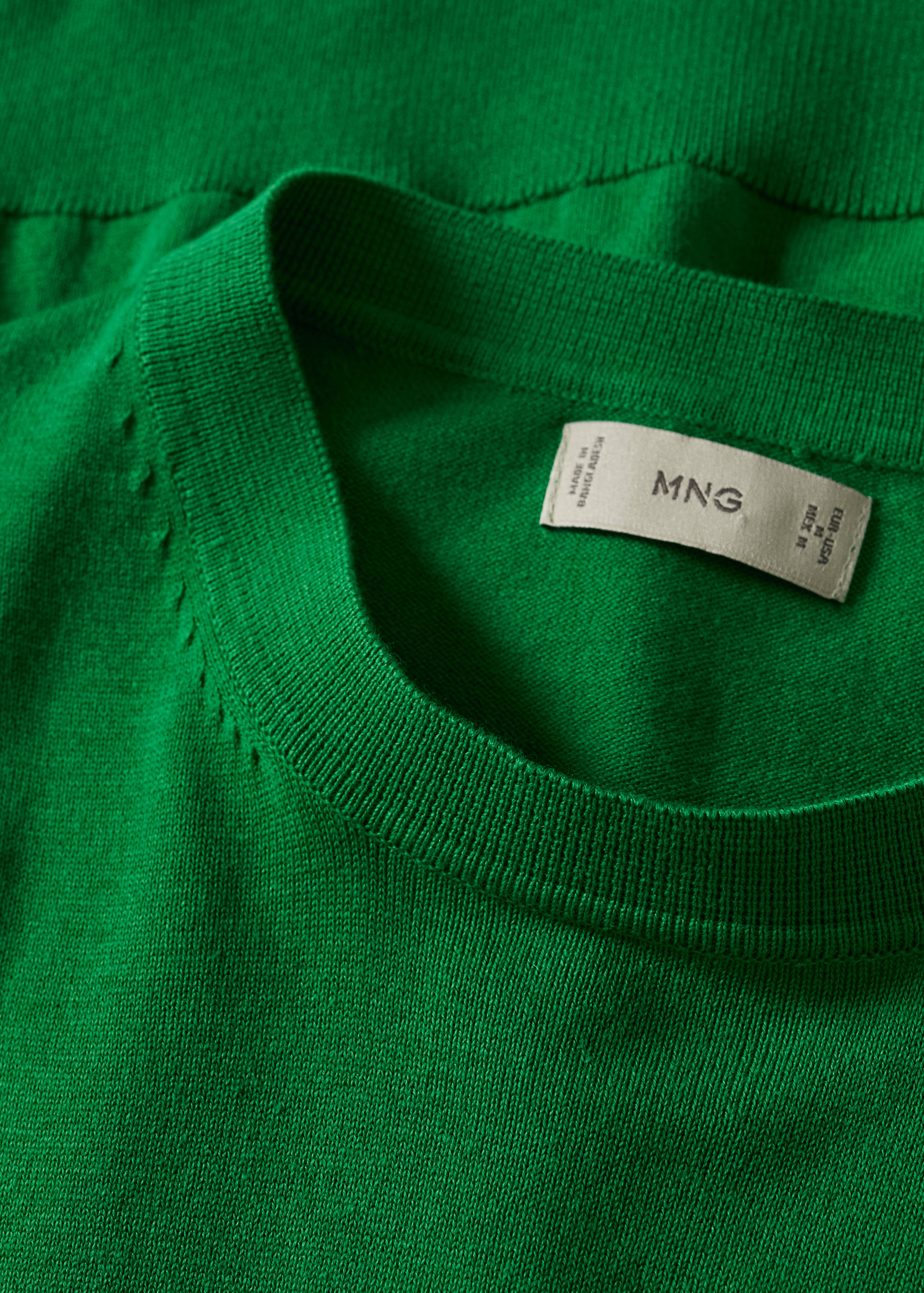 Knit cotton T-shirt - Details of the article 7